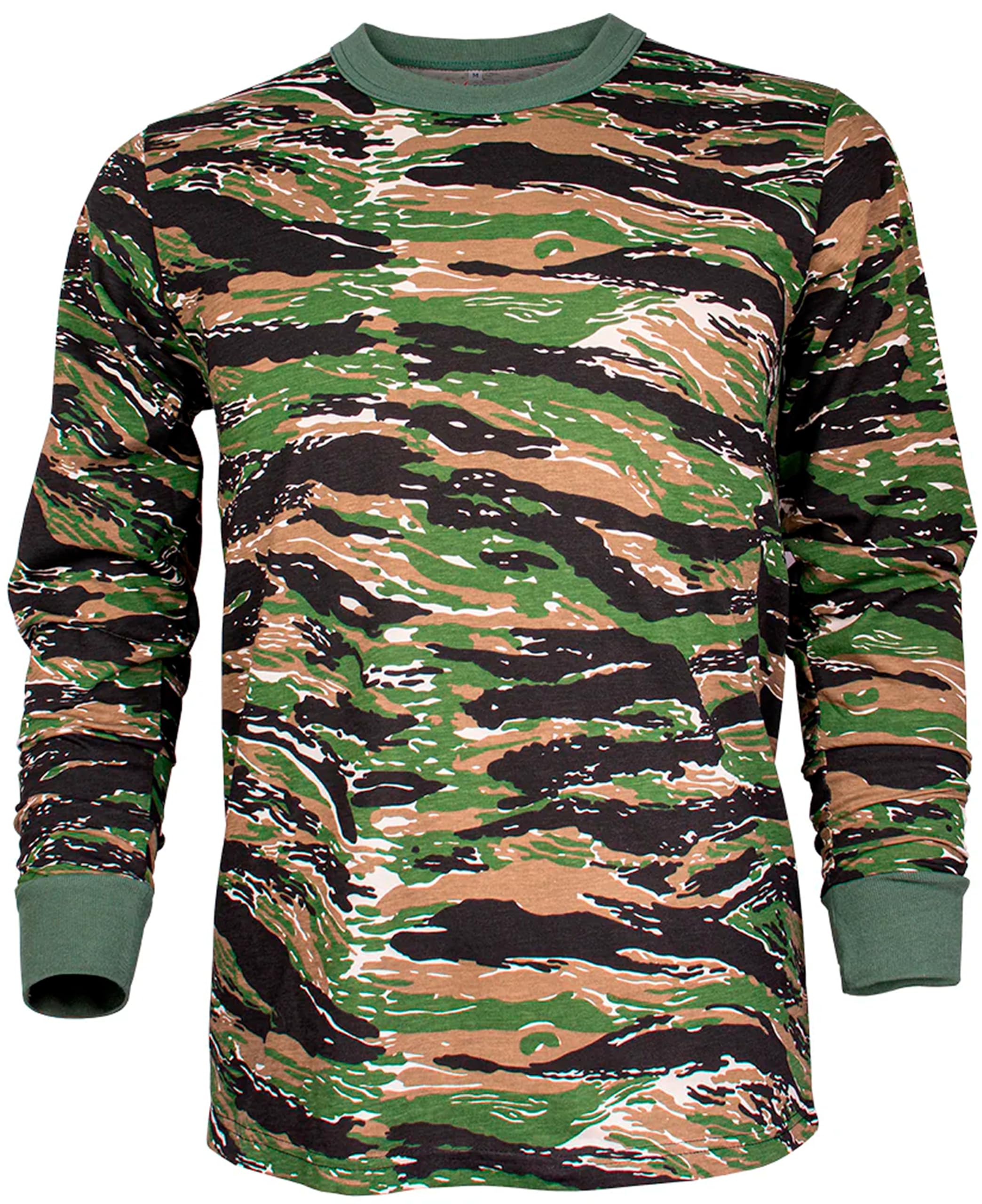 Mens Long Sleeve T-Shirt - Tiger Stripe 3XL