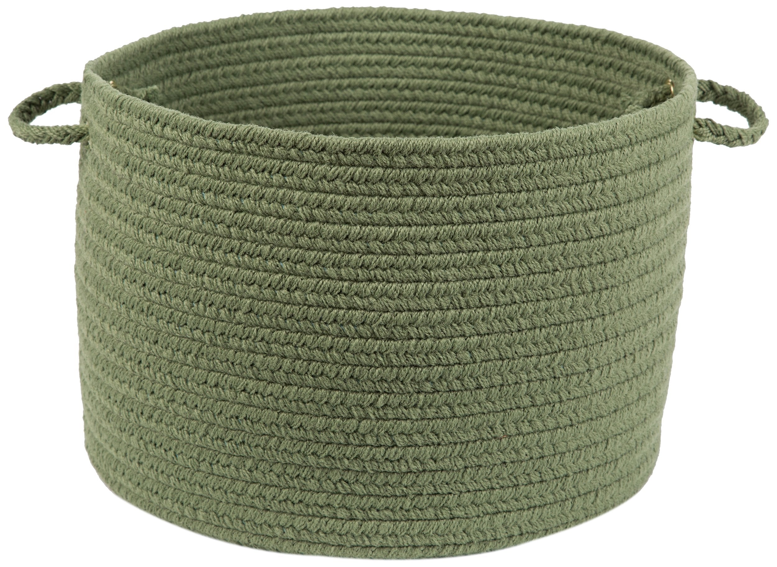 Rhody Rug S017B018X012 Braided Area Rugs, Olive, 18 x 12""