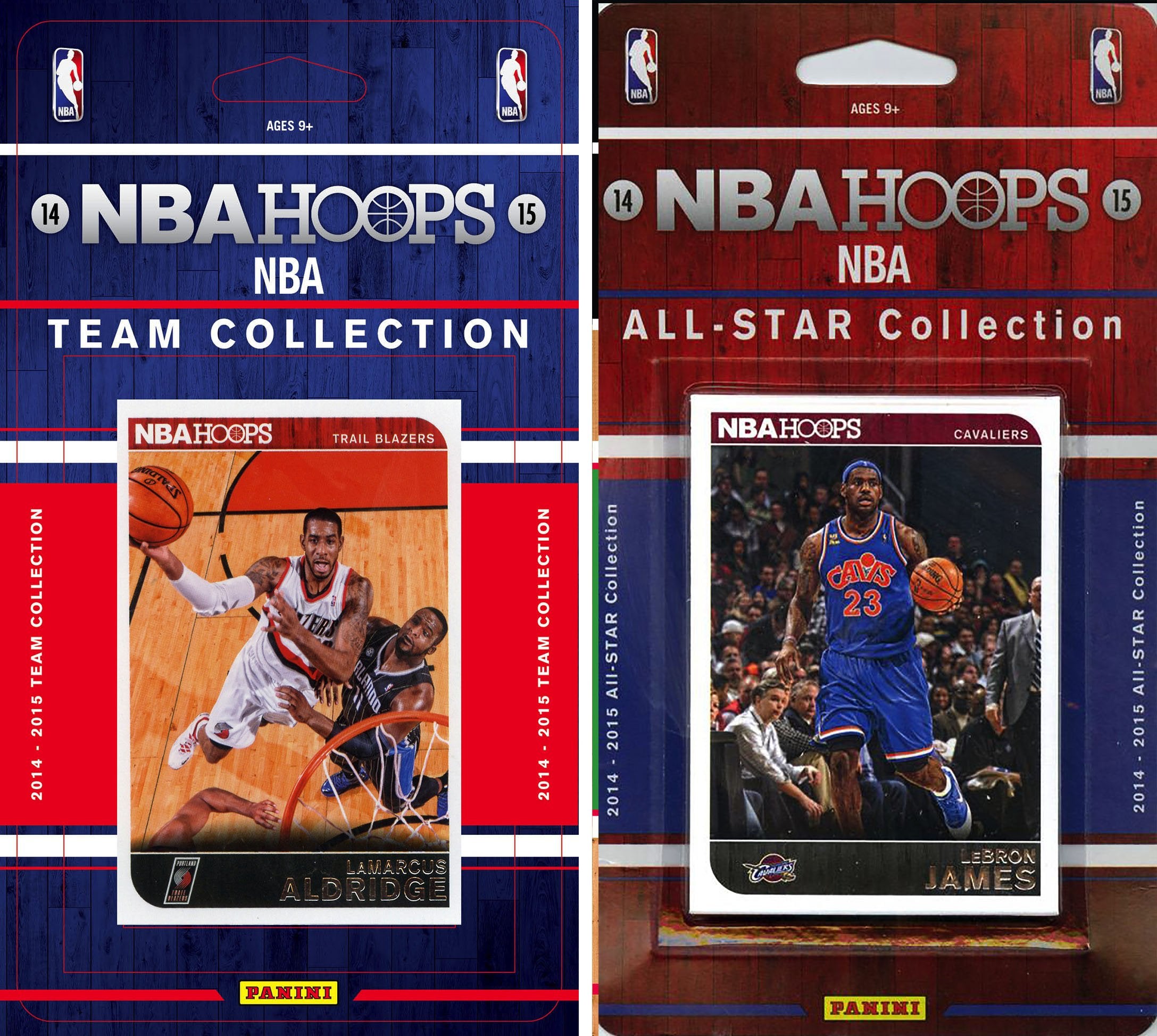 NBA Portland Trail Blazers Licensed 2014-15 Hoops Team Set Plus 2014-15 Hoops All-Star Set