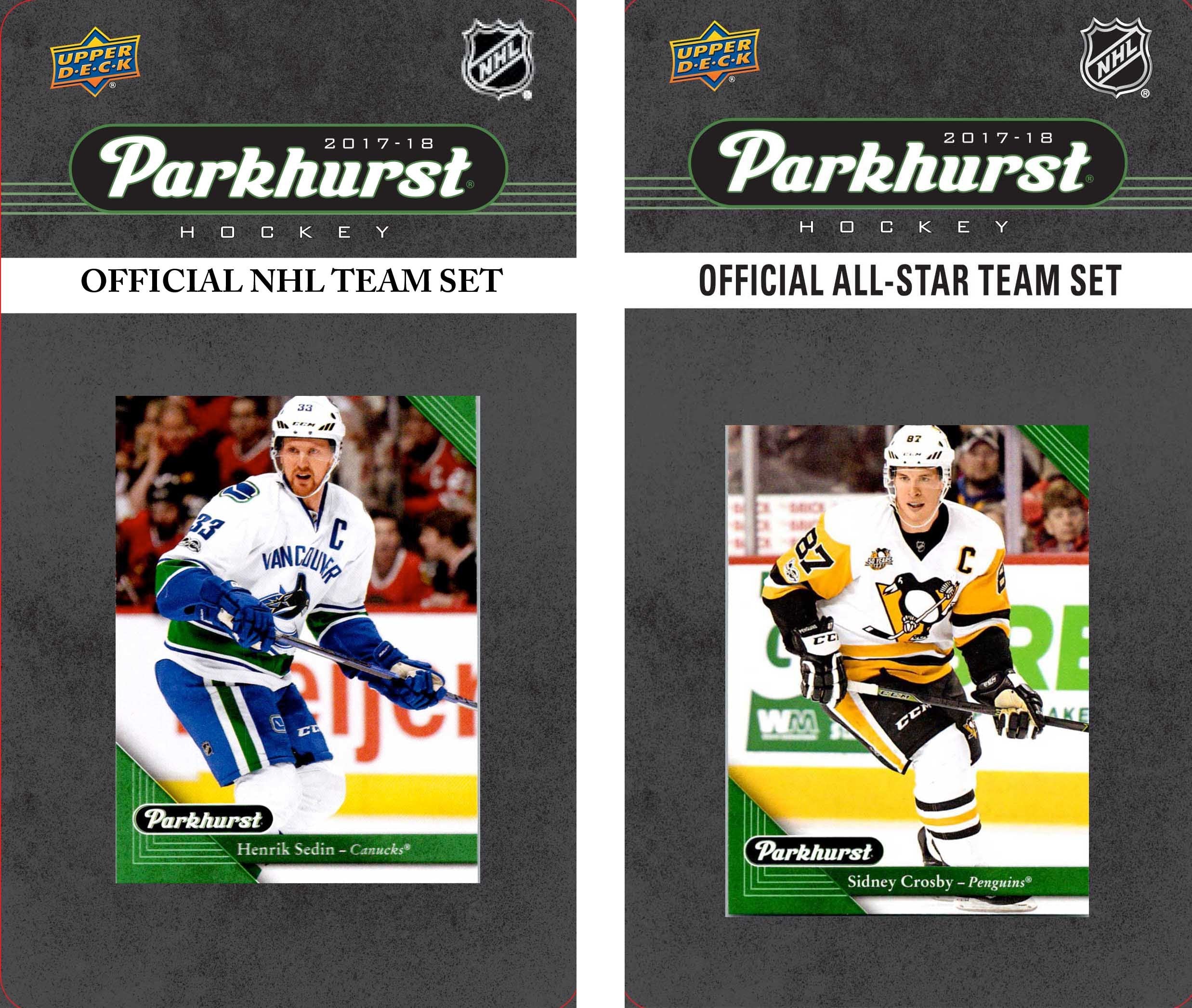 NHL Vancouver Canucks 2017 Parkhurst Team Set and an all-star set