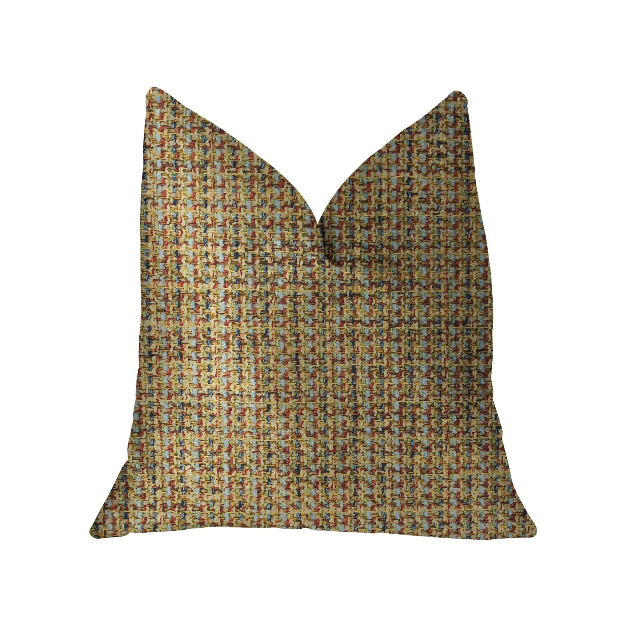 Plutus Desert Caravan Multicolor Luxury Throw Pillow - Double sided  16 x 16″