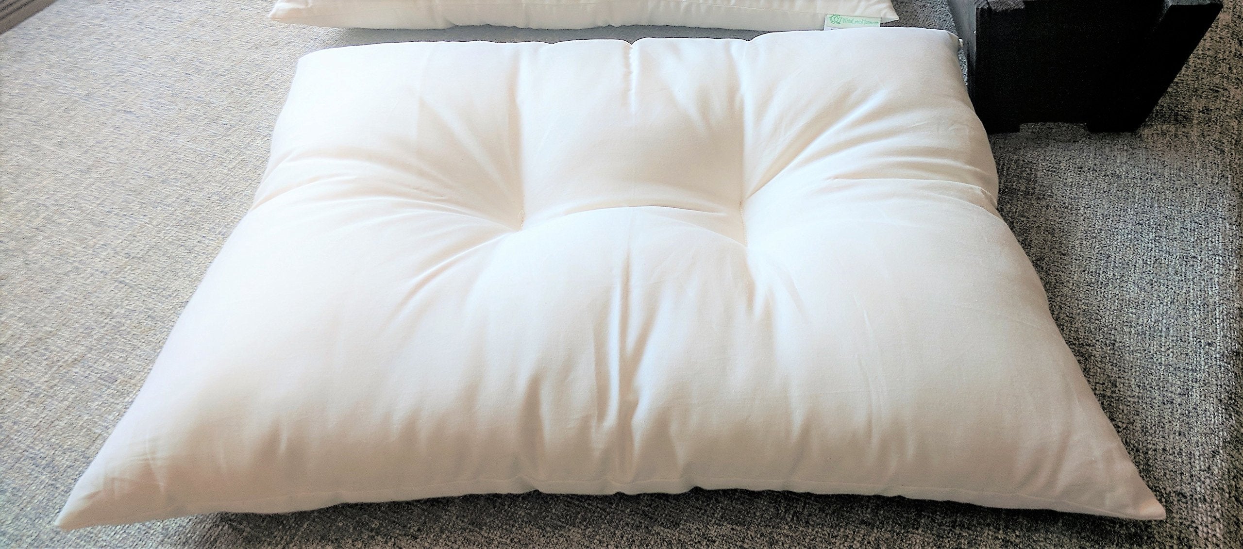 Kapok KaPillow King Med Pillow w/zip in Org Sateen Sheeting Case
