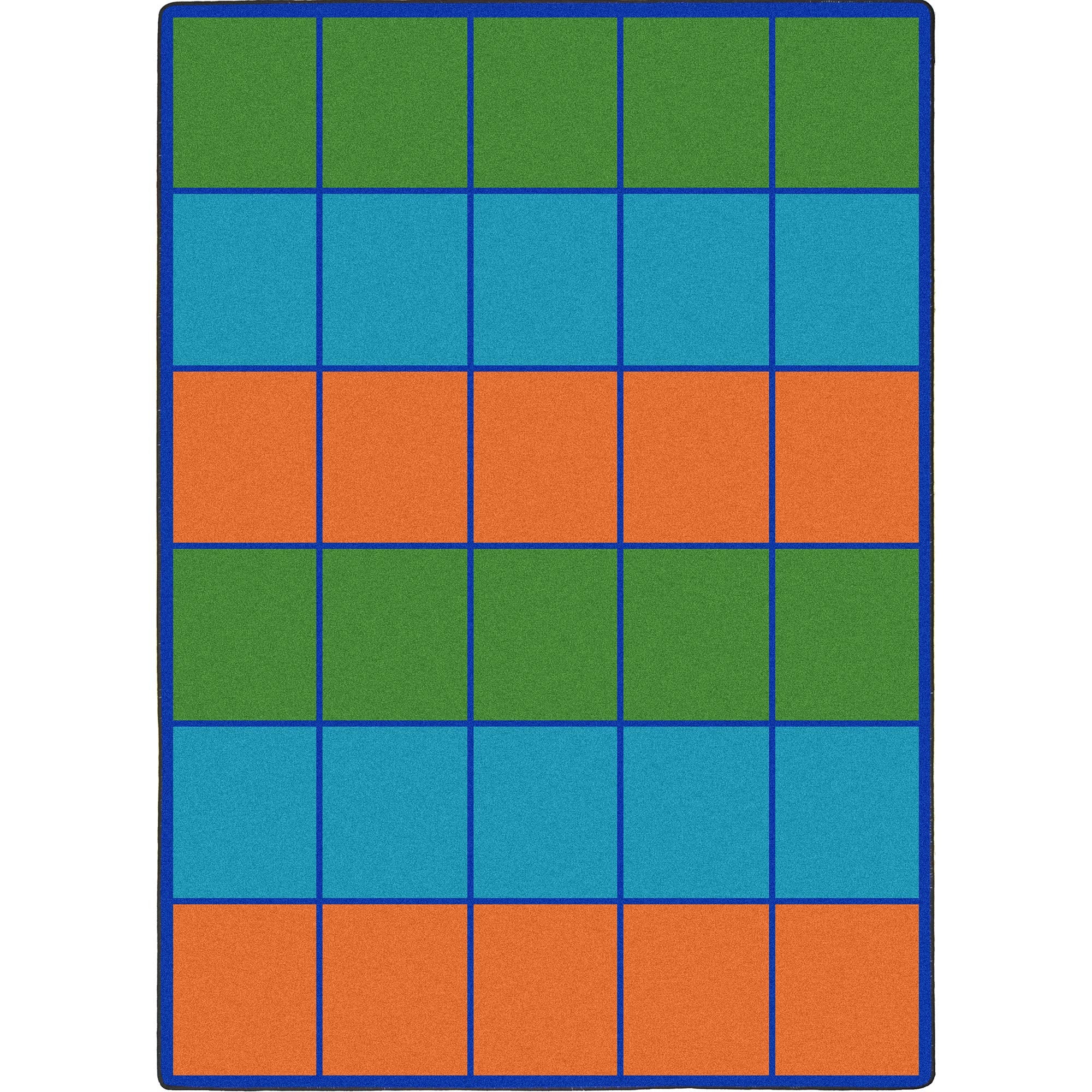 Squares to Spare 78 x 109??area rug in color Multi