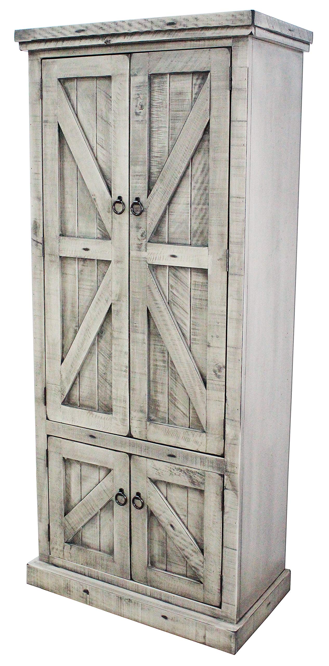 American Heartland Mfg. Rustic Double Door Pantry, Rustic Dela Verria