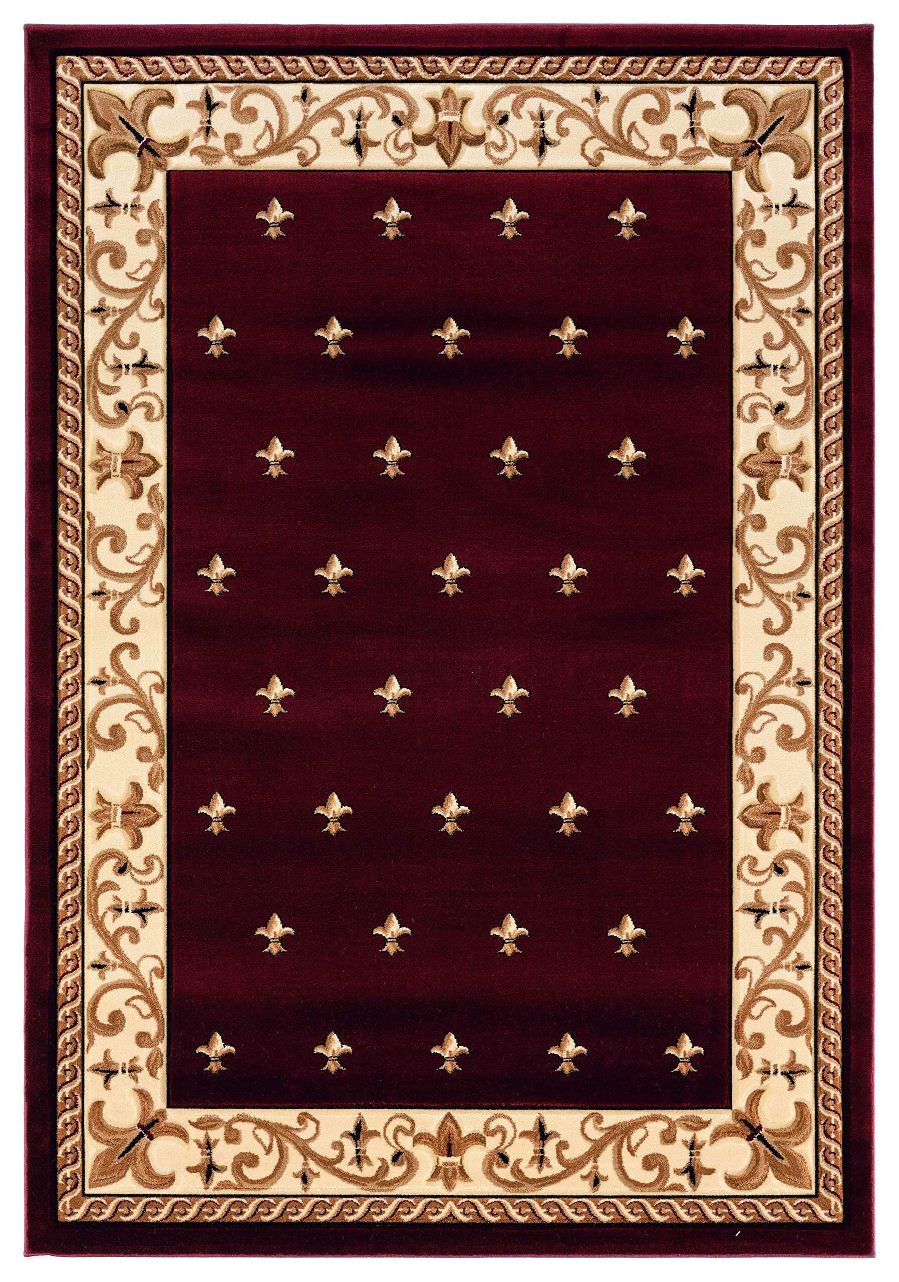United Weavers Bristol Wington Burgundy Area Rug 53 x 76