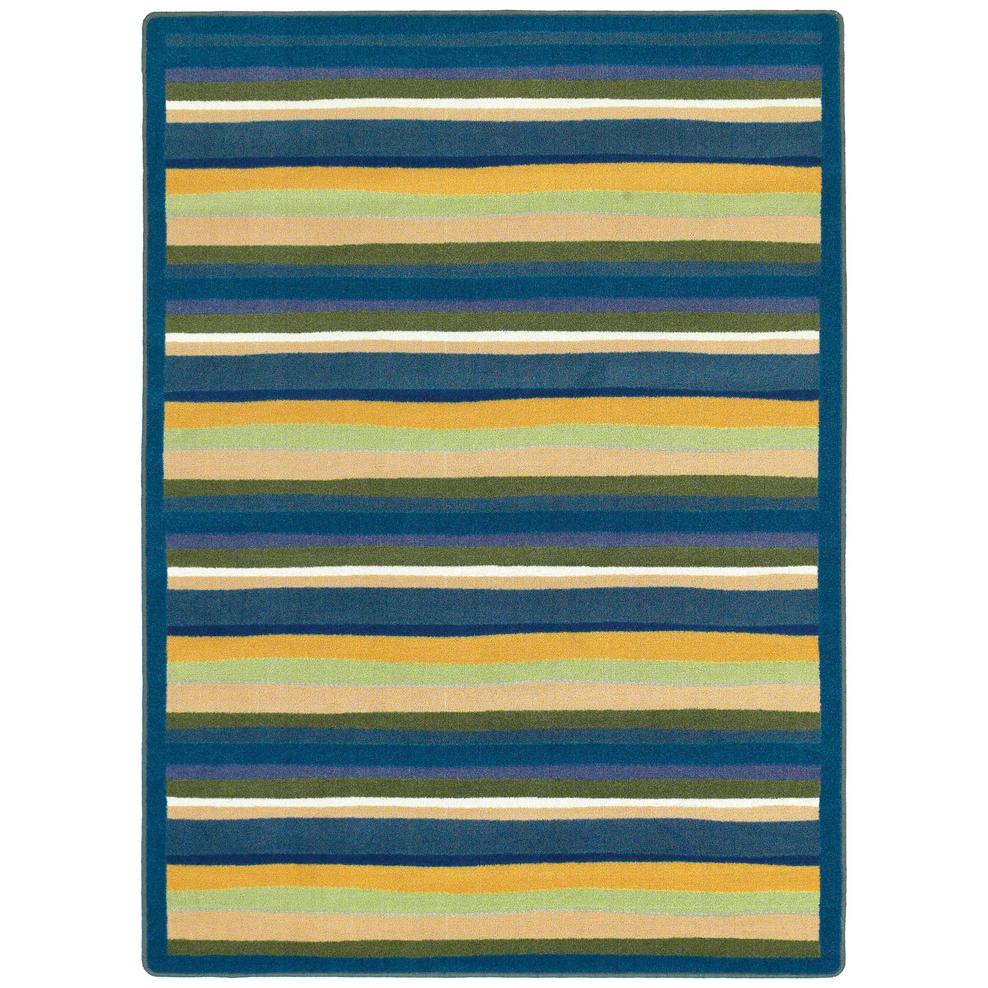 Yipes Stripes 109 x 132??area rug in color Bold