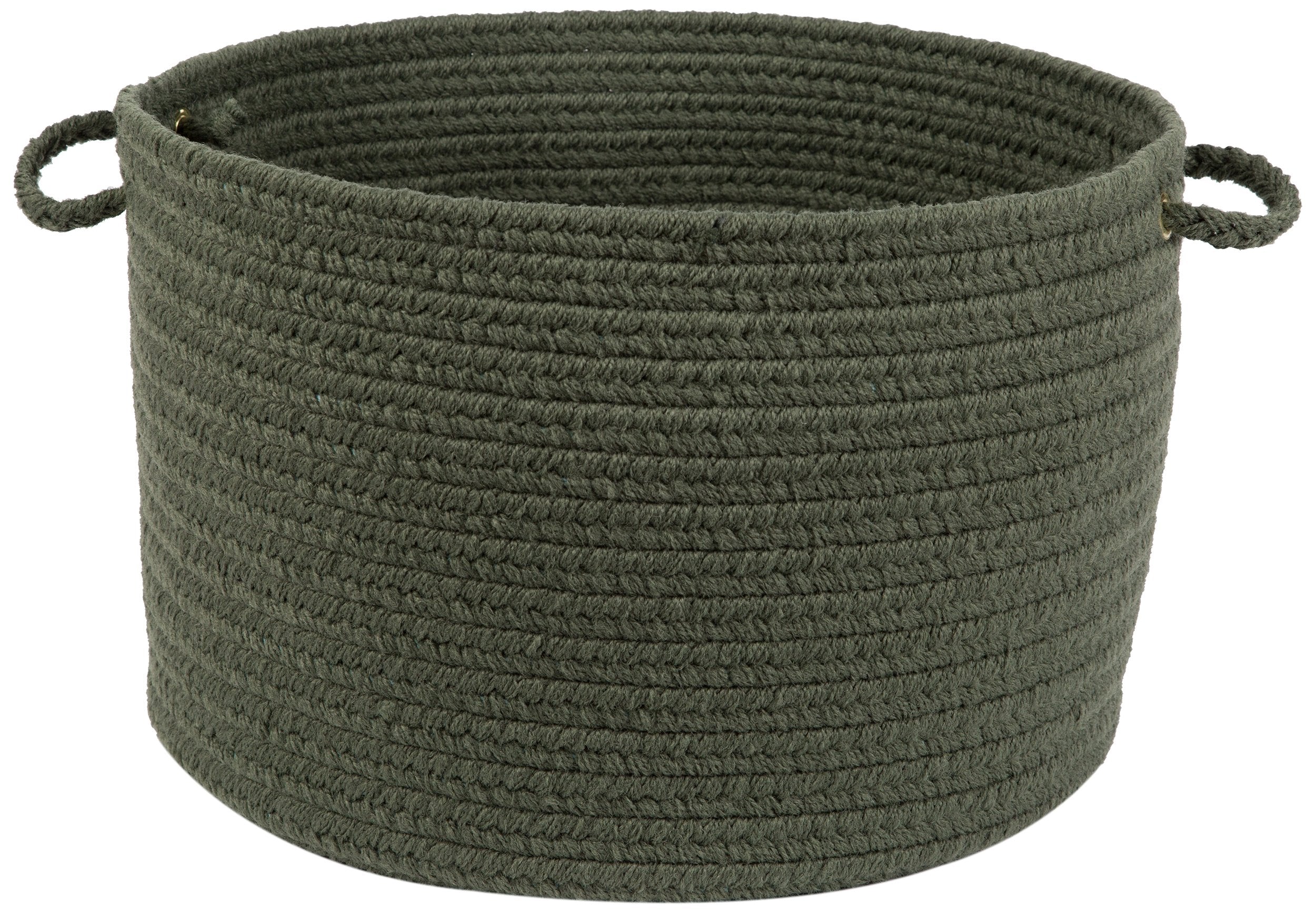 Rhody Rug S029B018X012 Braided Area Rugs, Dark Sage, 18 x 12""