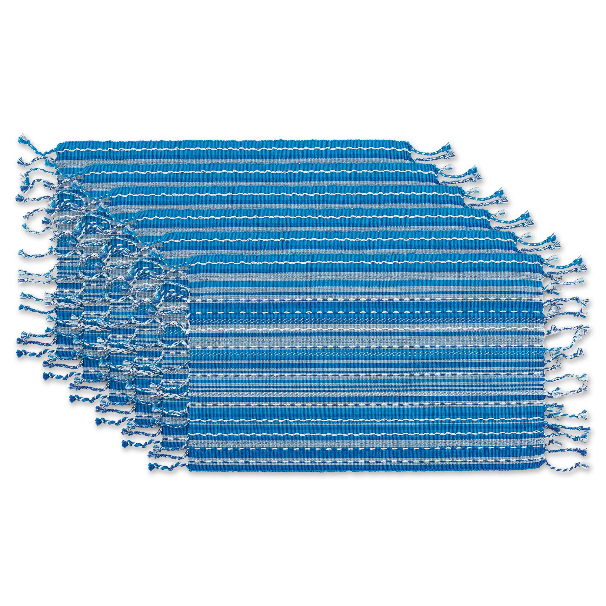 Dii Southwest Collection Tabletop, Placemat Set, Blue, 6 Piece