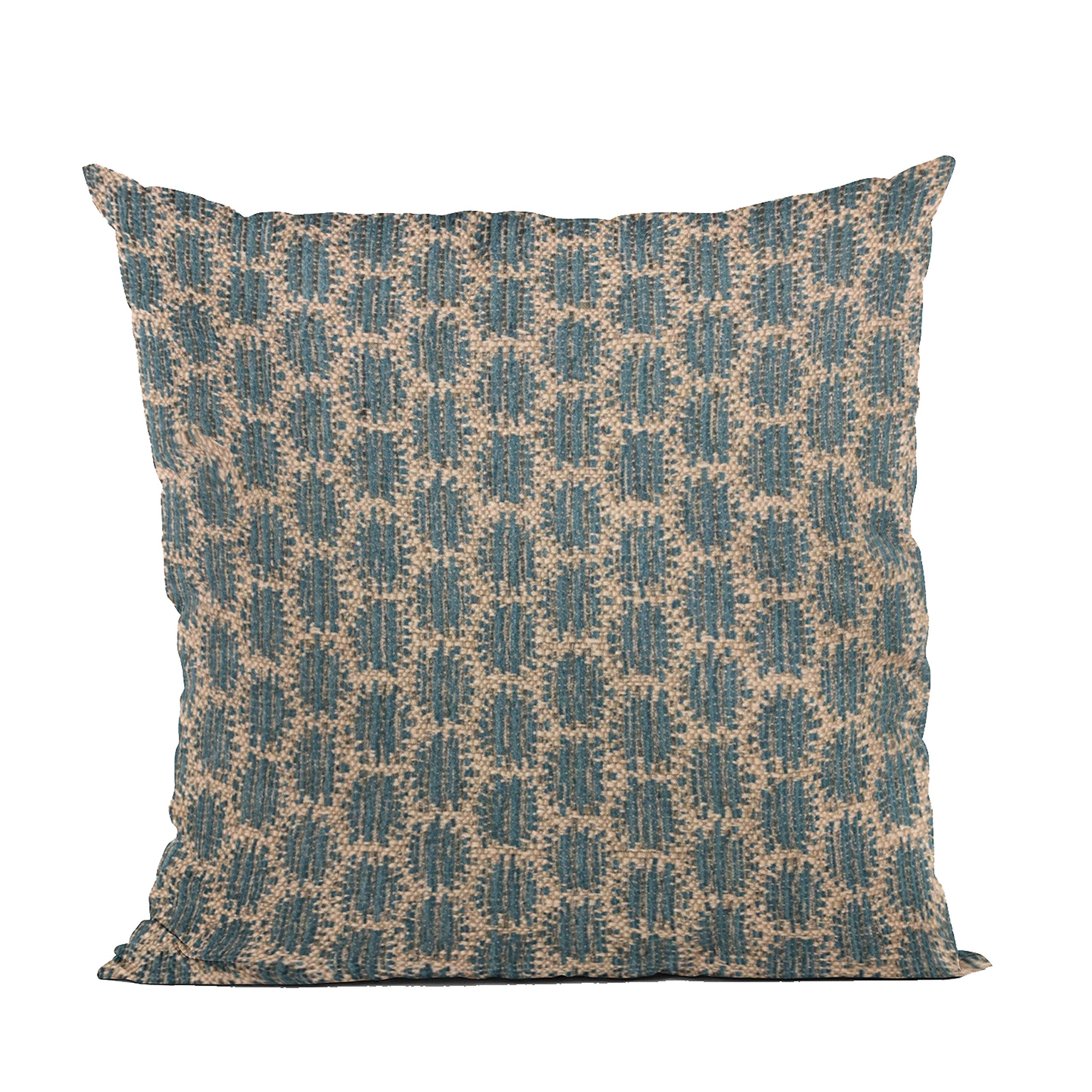 Plutus Brands Blue Plutus Eyelashes Dot Luxury Throw Pillow 12 in x 20in, Double Sided 12 x 20”