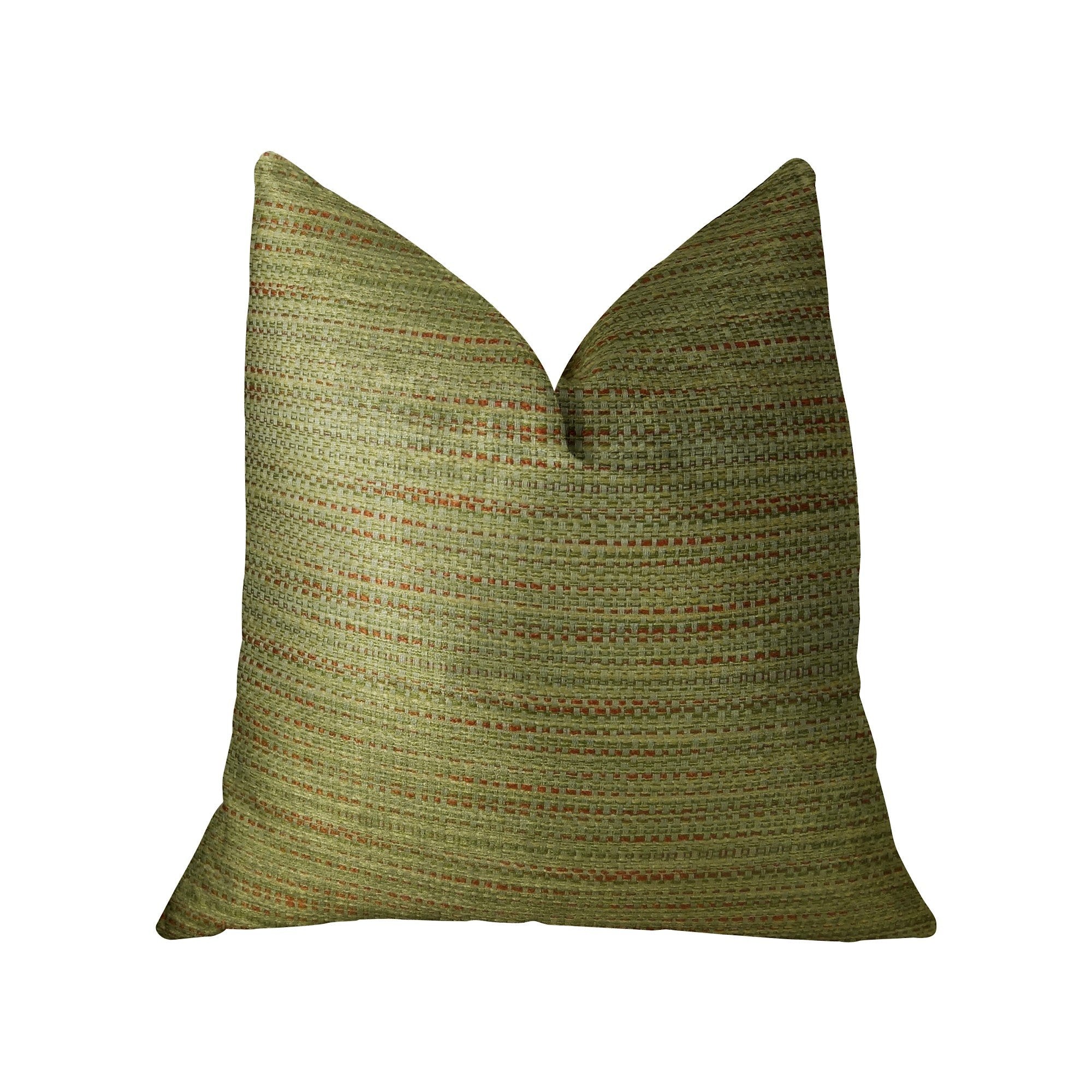 Plutus Honeysuckle Handmade Throw Pillow, (Double sided  18 x 18")"