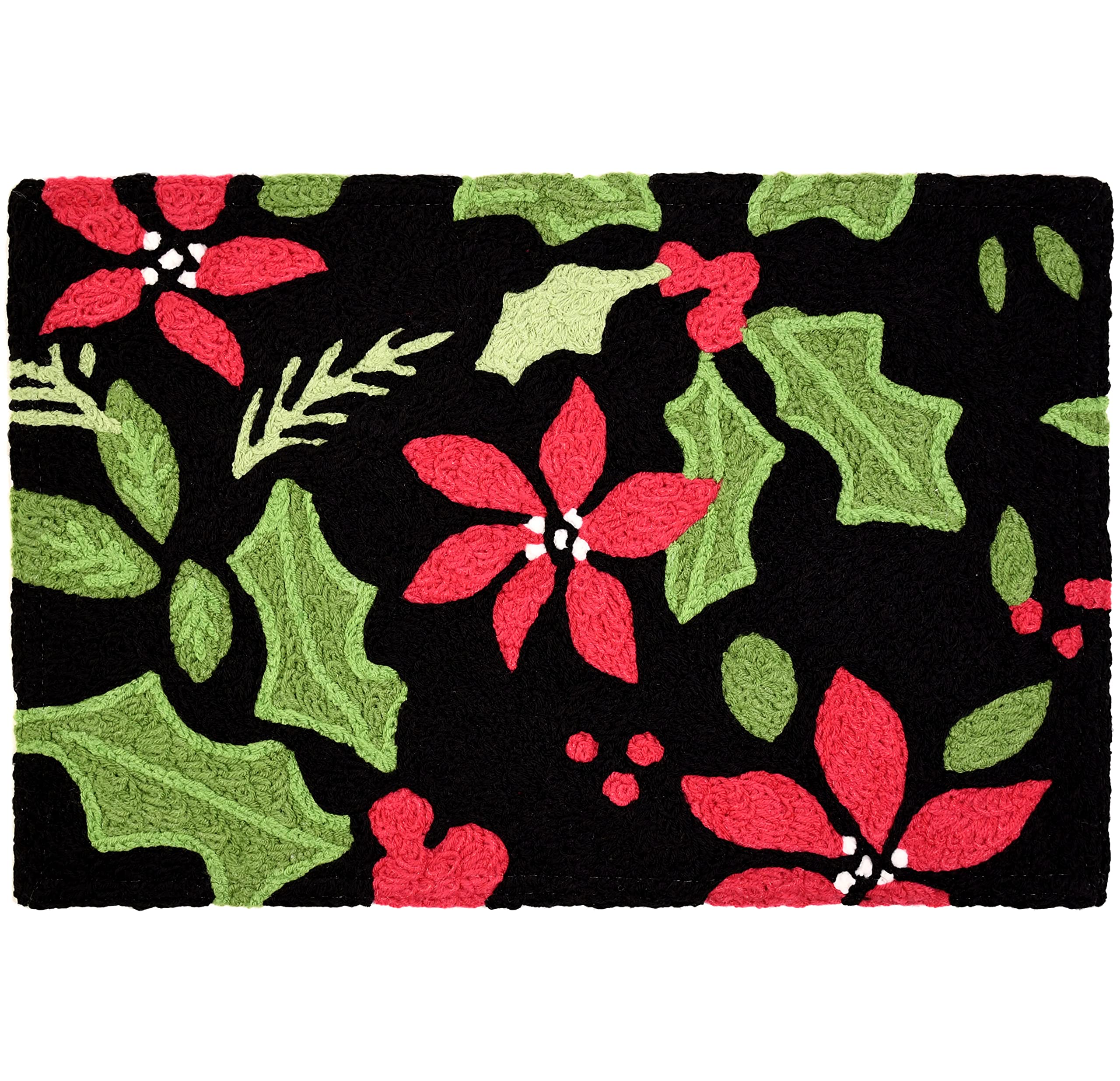 ACCENT RUG POINSETTI&HLY (Pack of 1)
