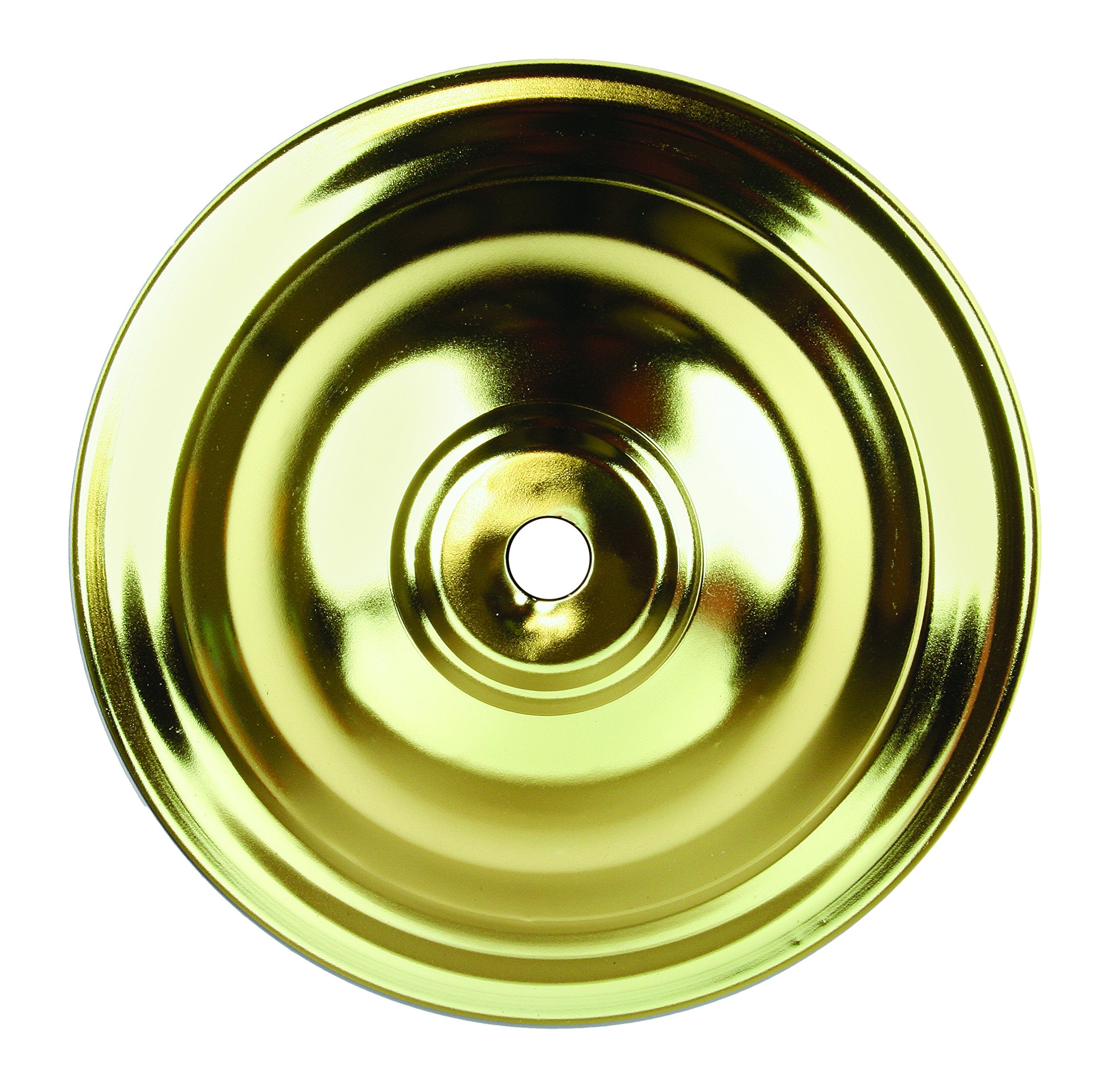 Jandorf 60224 Blank-Up Or Lamp Base, 5 Long Canopy With 7/16 Center Hole, Polished Brass