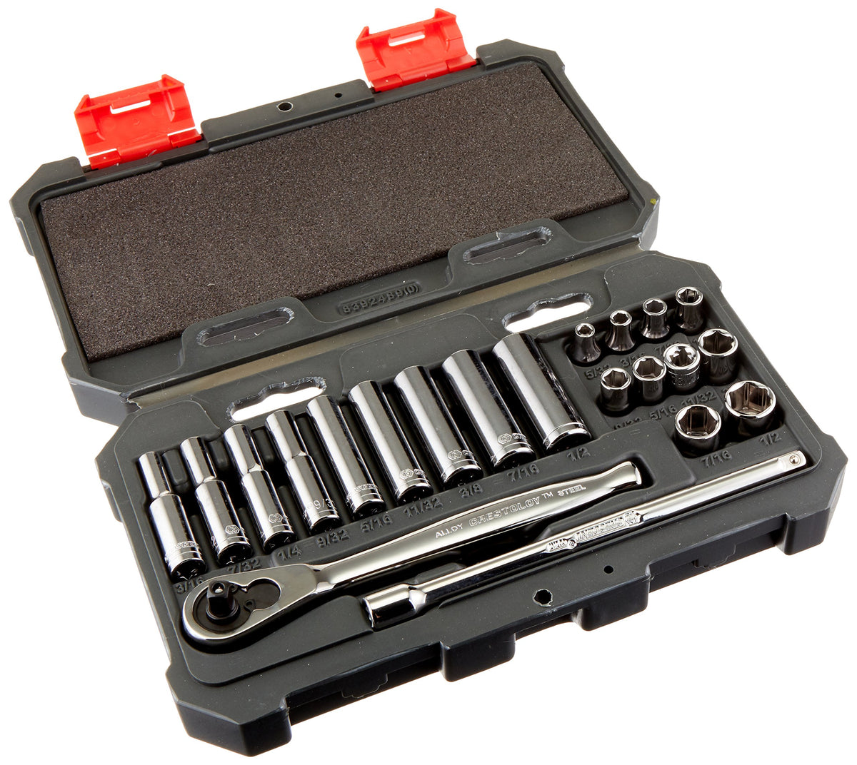 Crescent 21 Pc 14 Drive 6 Point Standard & Deep Sae Mechanics Tool Set - Csws2N