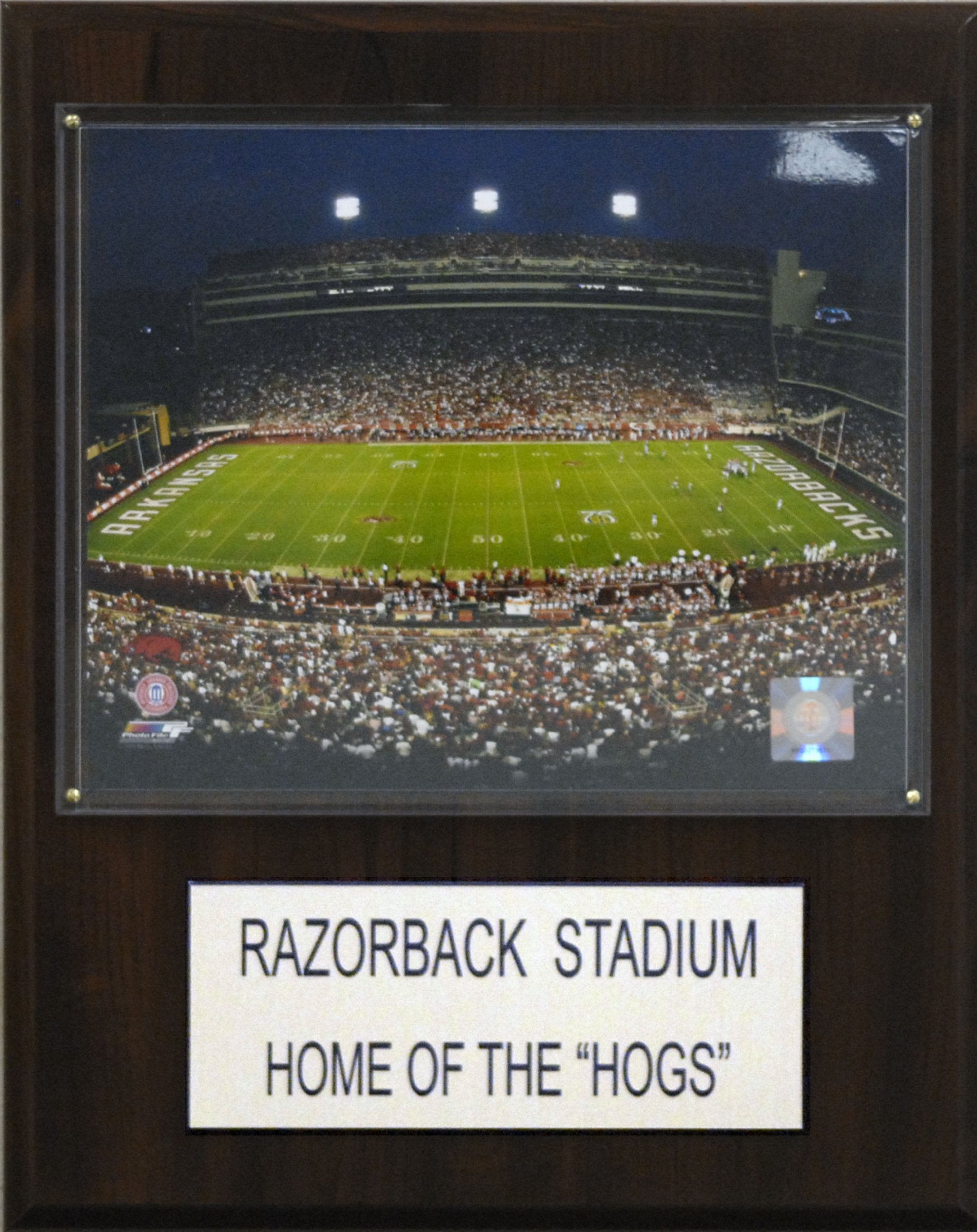 NCAA Football 12x15″ Razorback Stadium Stadium Plaque