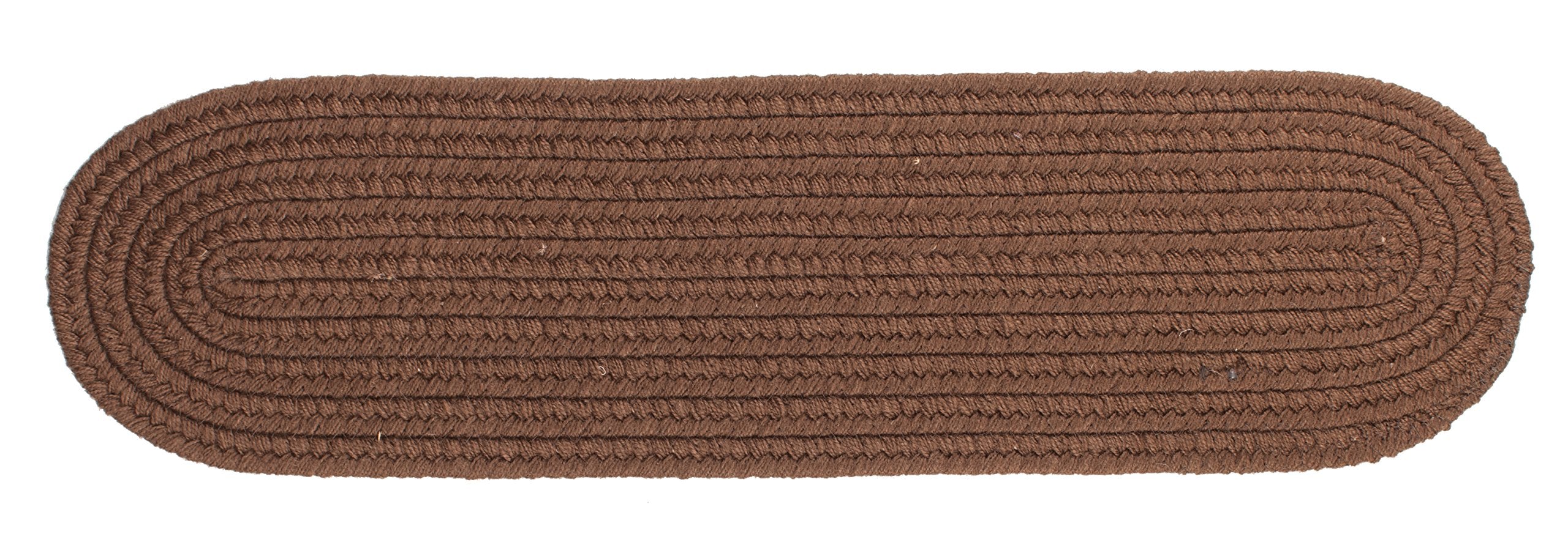 Rhody Rug S116A008X028 Braided Area Rugs, Walnut , 8 x 28""