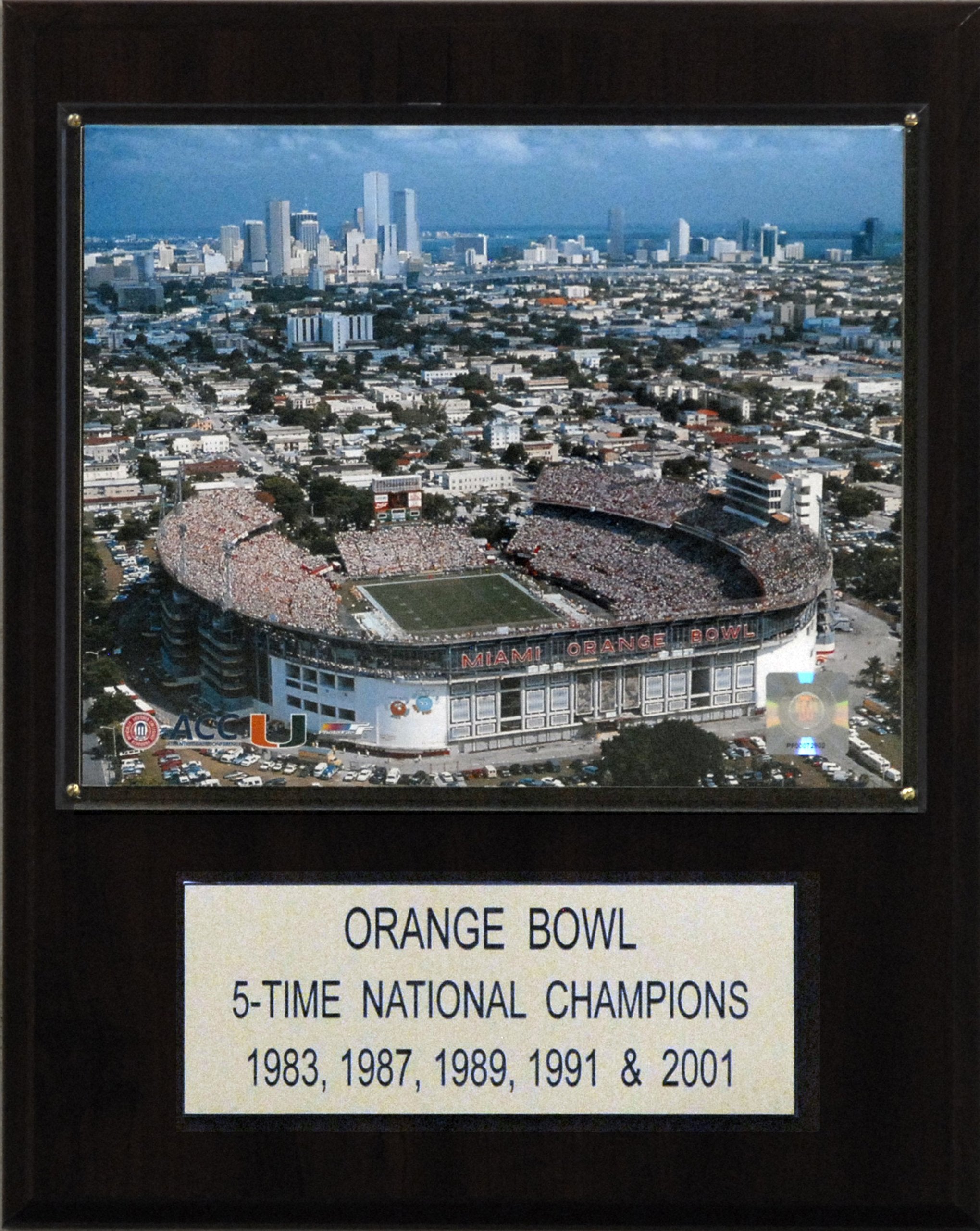 NCAA Football 12x15″ Orange Bowl Stadium Plaque