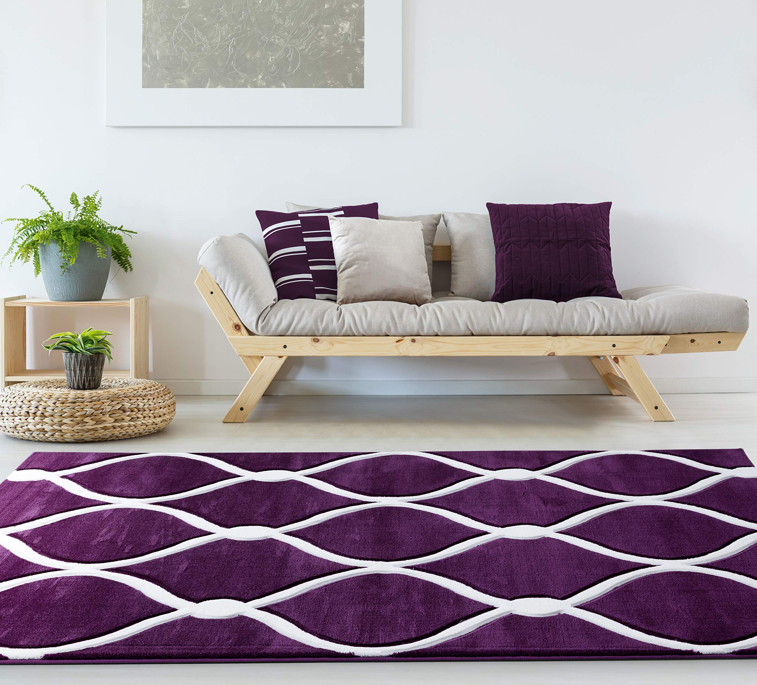 United Weavers Bristol Rodanthe Plum Area Rug 53 x 76
