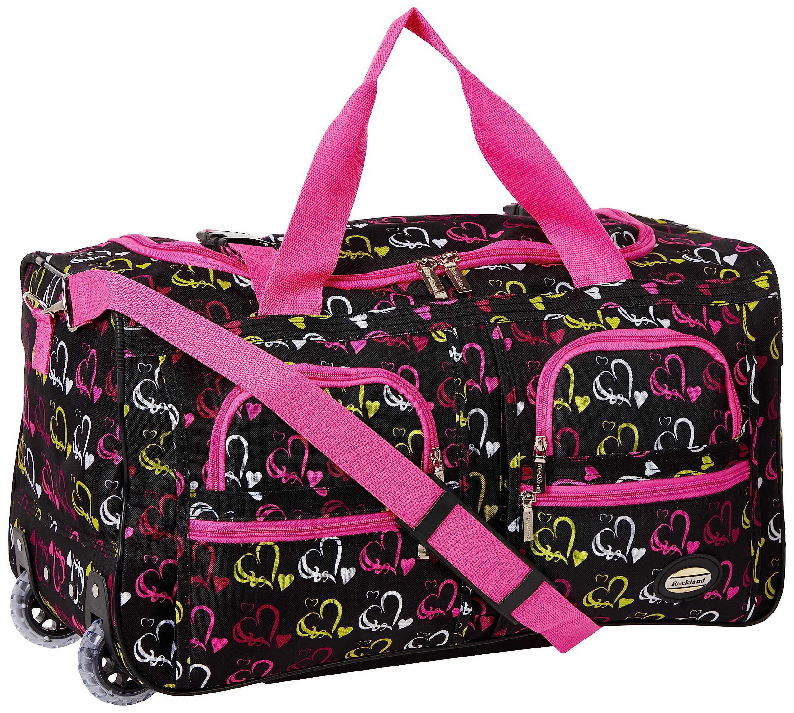 22 Inch  ROLLING DUFFLE BAG - HEART1
