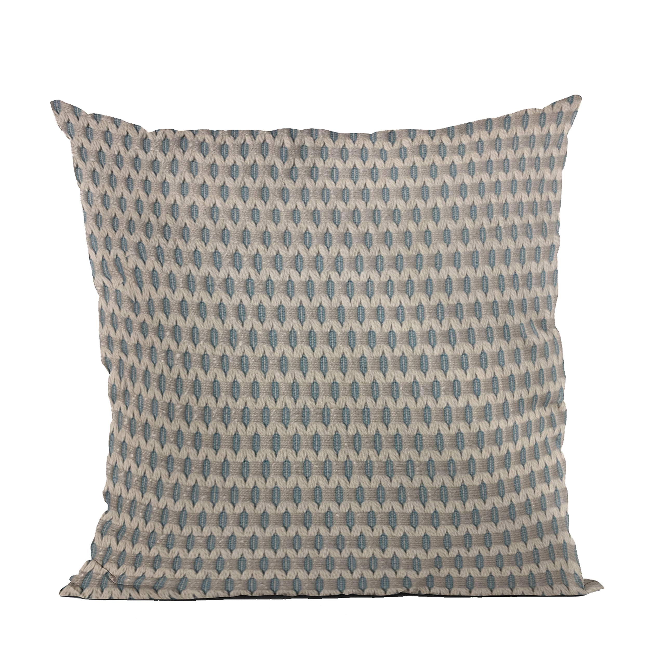 Plutus Brands Blue Plutus Rocks Dot Luxury Throw Pillow 12 in x 20in, Double Sided 12 x 20”