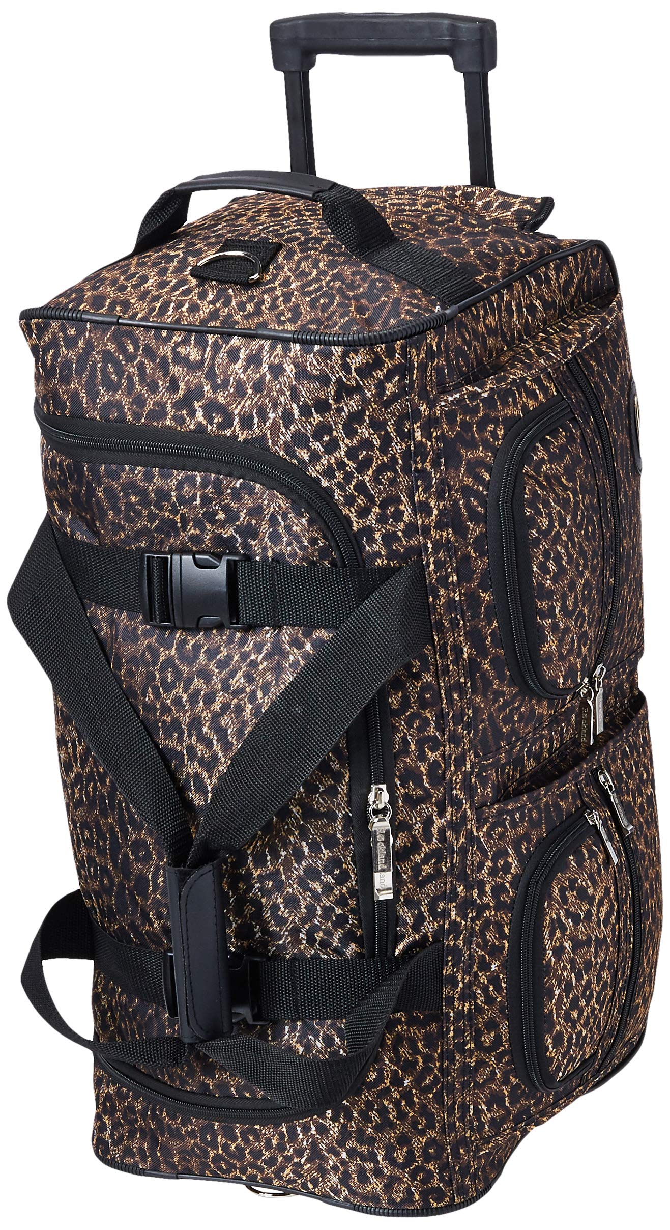 22 Inch  ROLLING DUFFLE BAG - LEOPARD