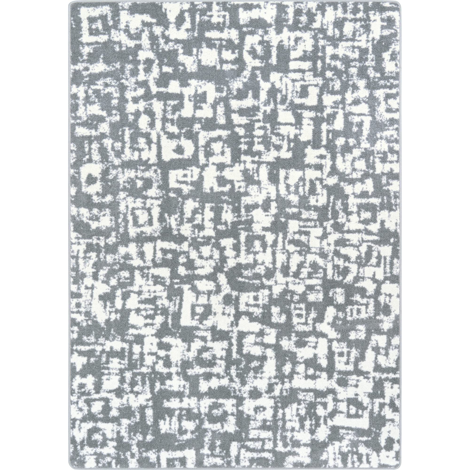 Joy Carpets WorkSpace Block Print 310 x 54??Indoor Area Rug in Color Cloudy
