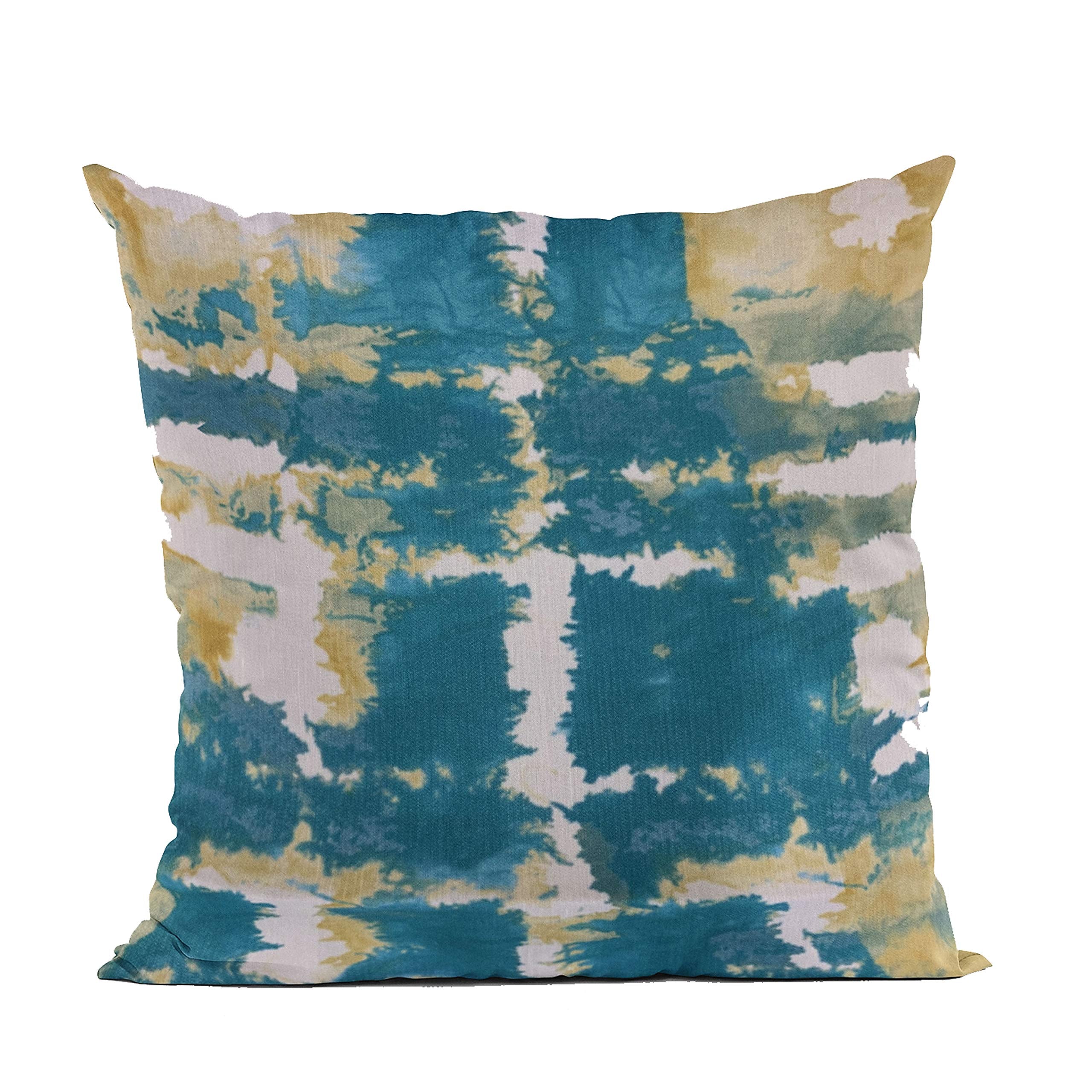 Plutus Brands Blue Plutus Contemporary Art Graphic Print Luxury Throw Pillow 20 in x 26in, Double Sided 20 x 26 Standard