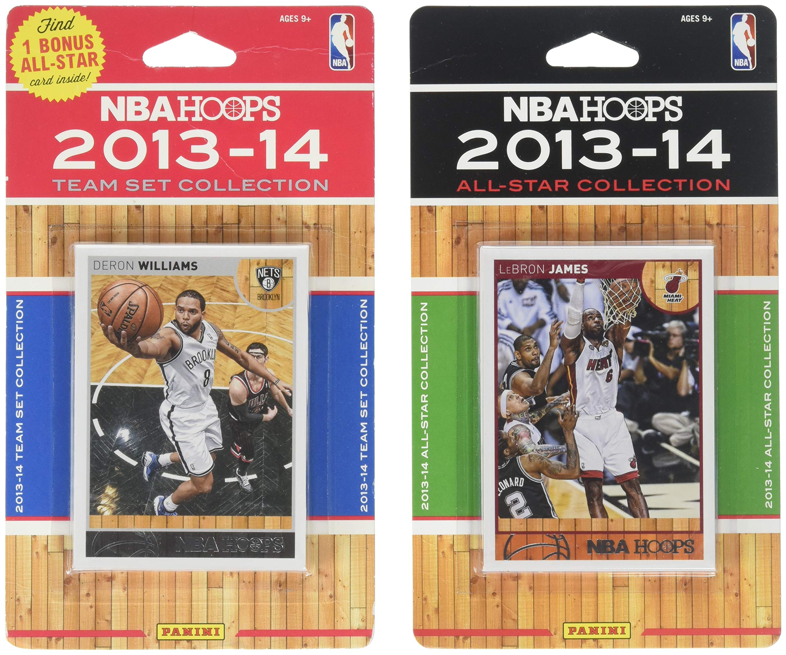 NBA Brooklyn Nets Licensed 2013-14 Hoops Team Set Plus 2013-24 Hoops All-Star Set