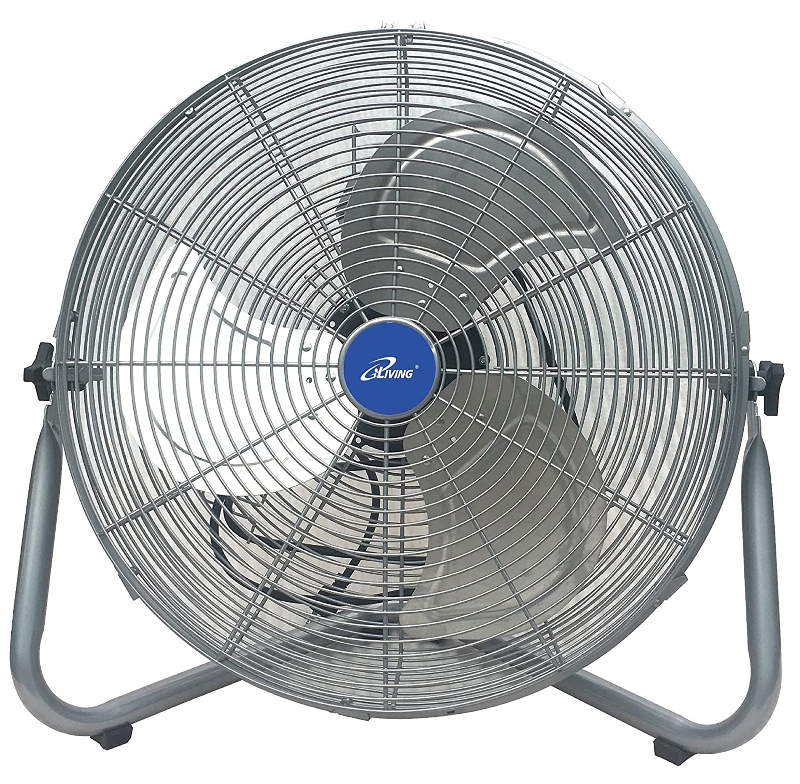 Iliving Ilg8F21 Turbo High Velocity Floor Fan, 20-Inch / 7500 Cfm, Silver