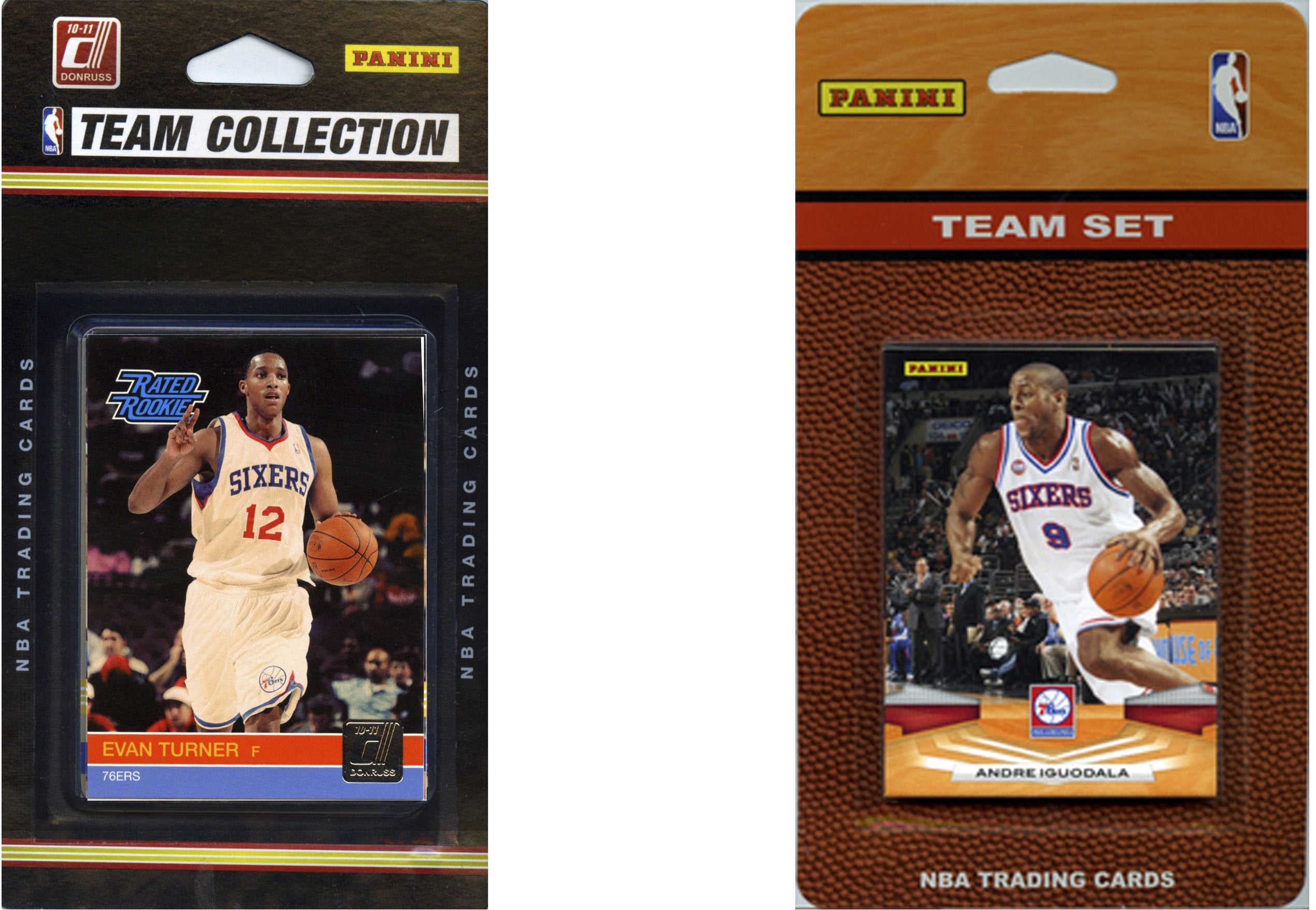 NBA Philadelphia 76ers 2 Different Licensed Trading Card Team Sets