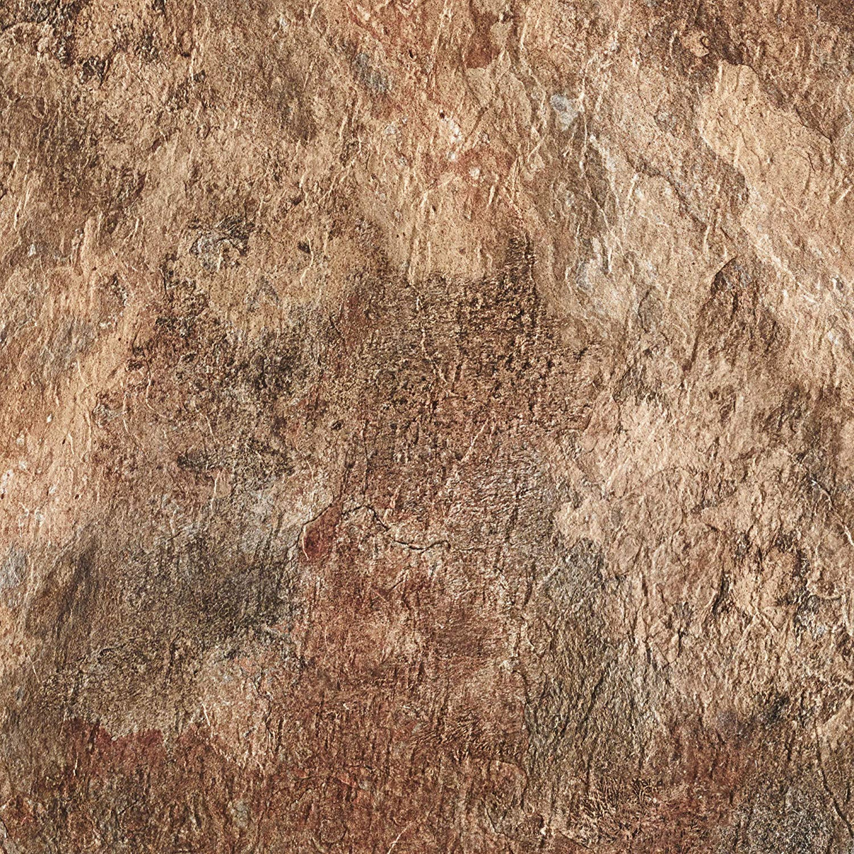 Majestic Self Adhesive 18-Inch Square Vinyl Floor Tiles, 10 Tiles - 18' X 18', Rustic Copper Slate Pattern - Peel & Stick, Diy Flooring For Kitchen, Dining Room & Bathrooms By Achim Home Decor