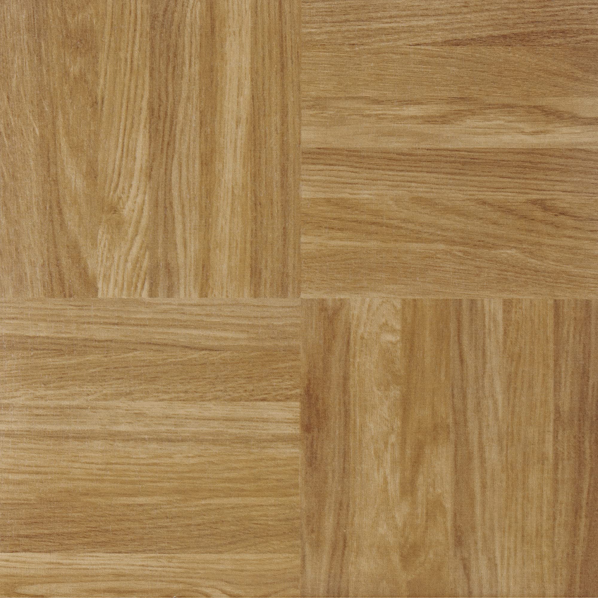 NEXUS Oak Parquet 12 Inch x 12 Inch Self Adhesive Vinyl Floor Tile #232 - 20 Tiles