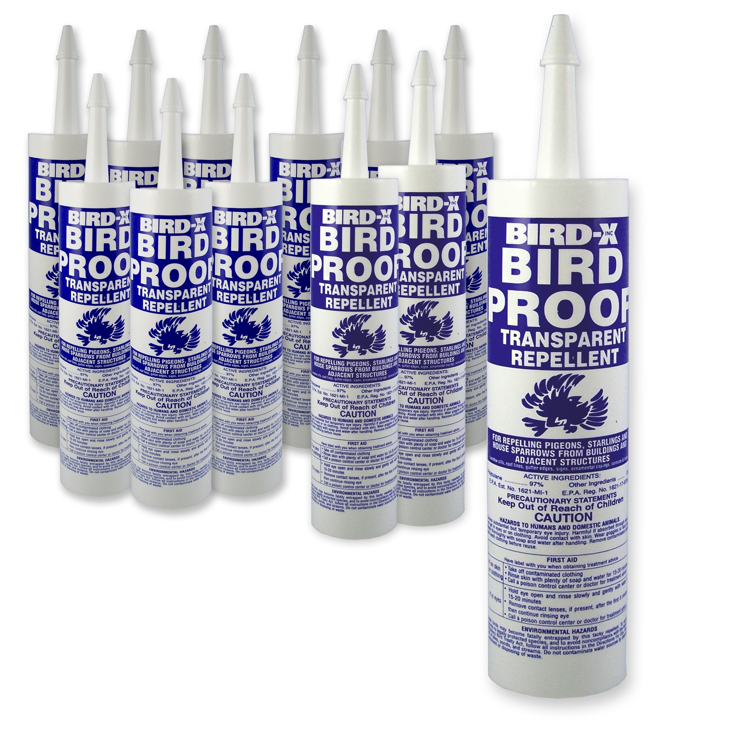 Bird Proof Gel, Case, 12 Tubes