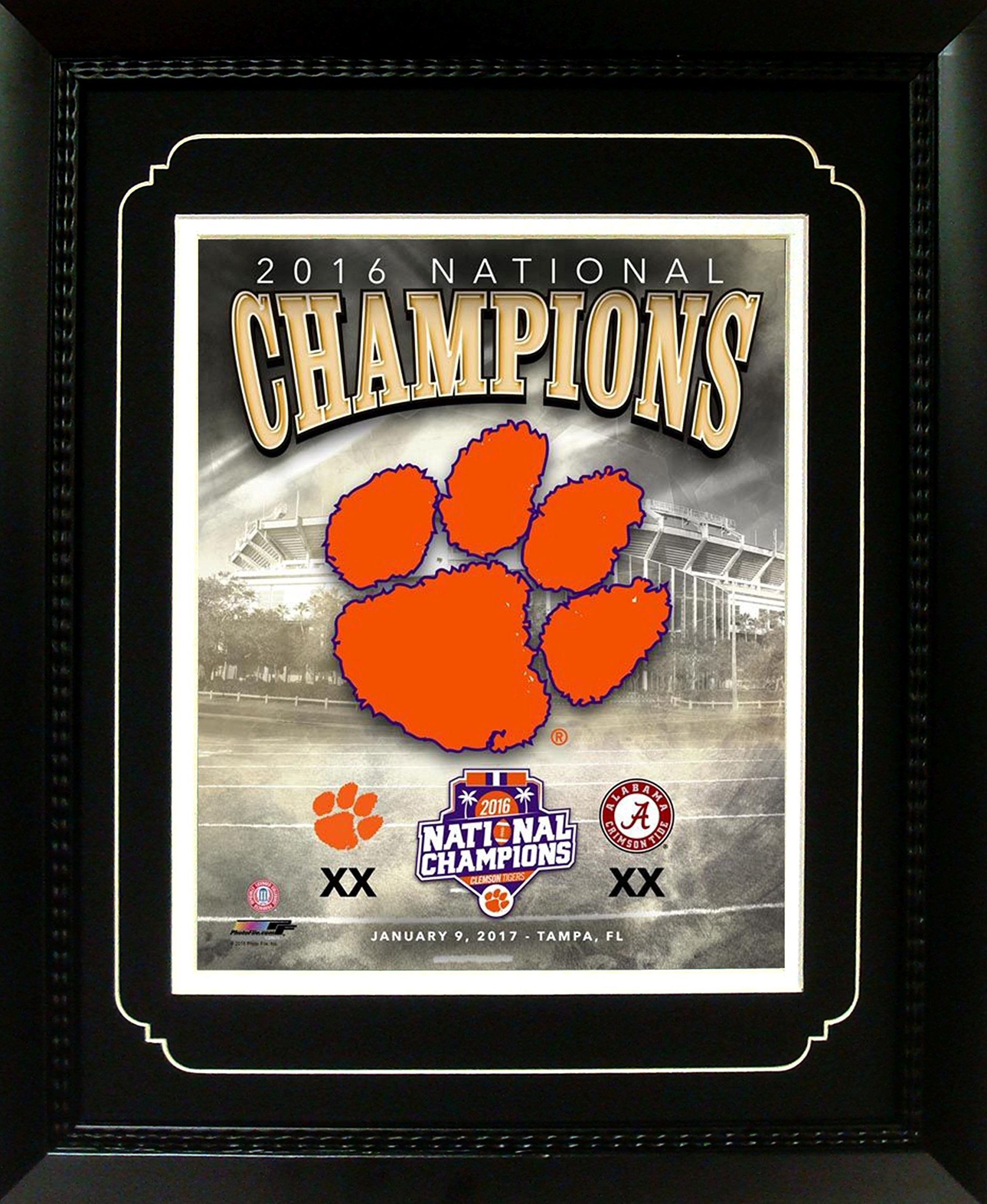 11x14 Deluxe Frame - 2016 National Champions Clemson