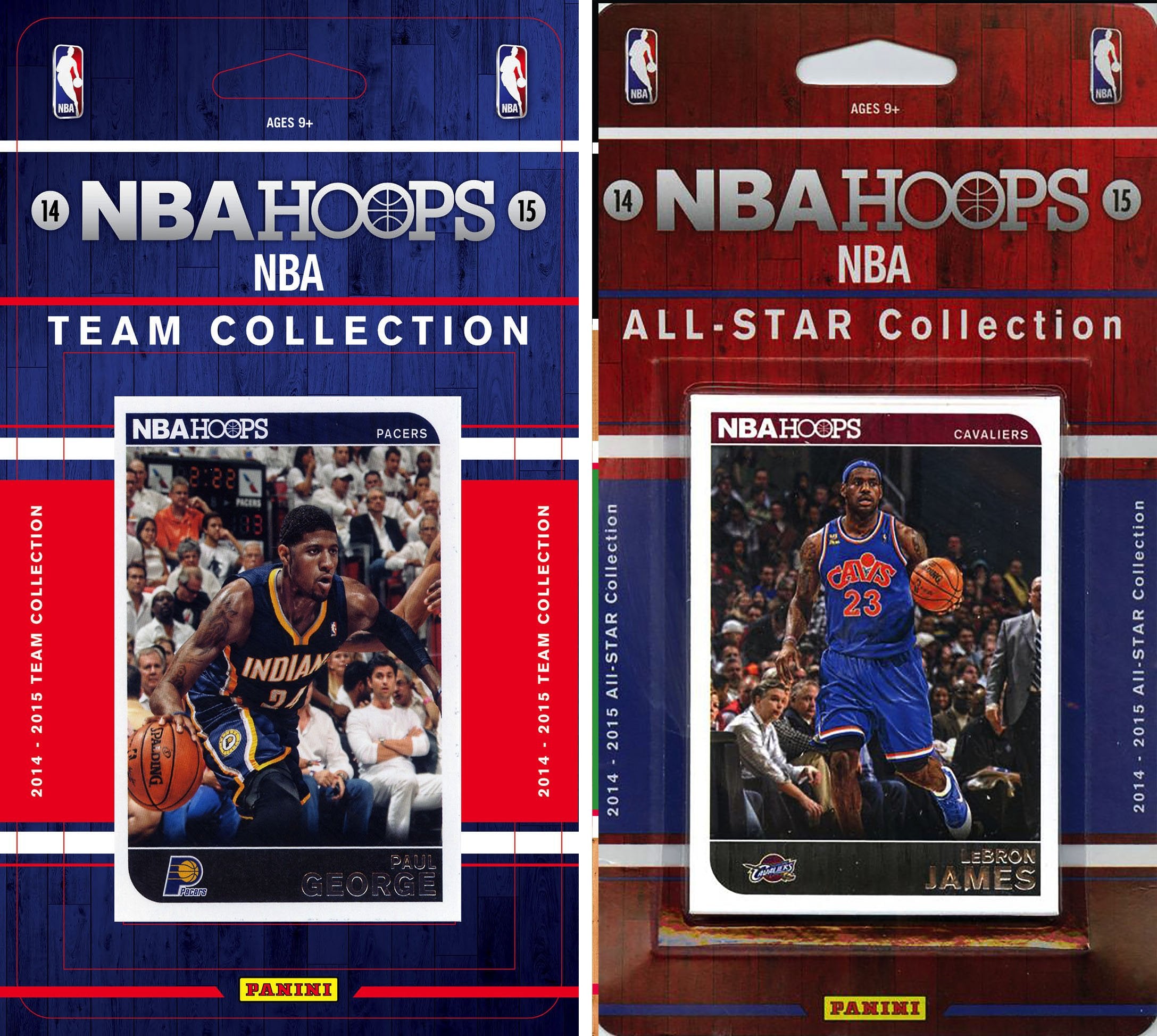 NBA Indiana Pacers Licensed 2014-15 Hoops Team Set Plus 2014-15 Hoops All-Star Set