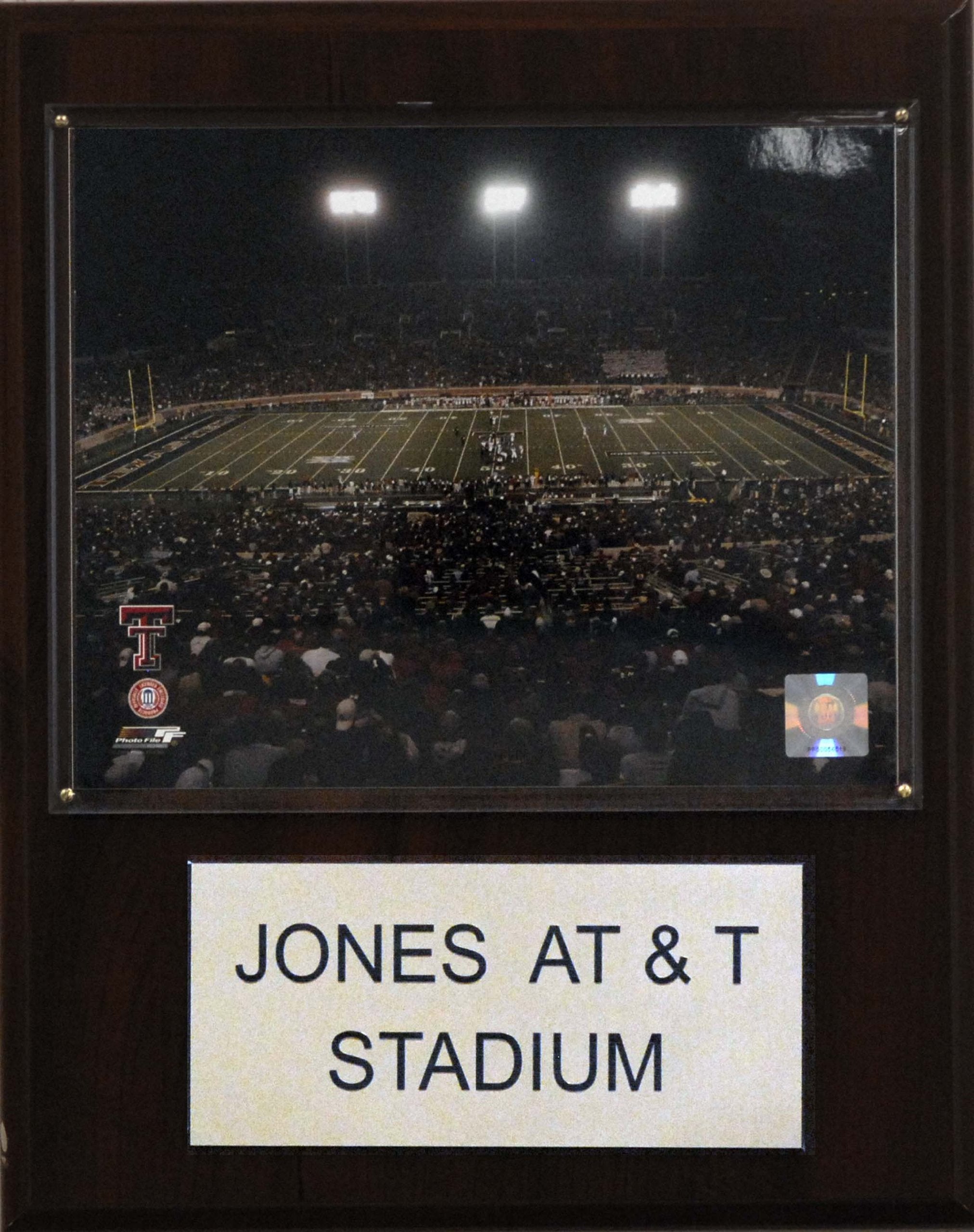 NCAA Football 12x15″ Jones AT&T Stadium Stadium Plaque
