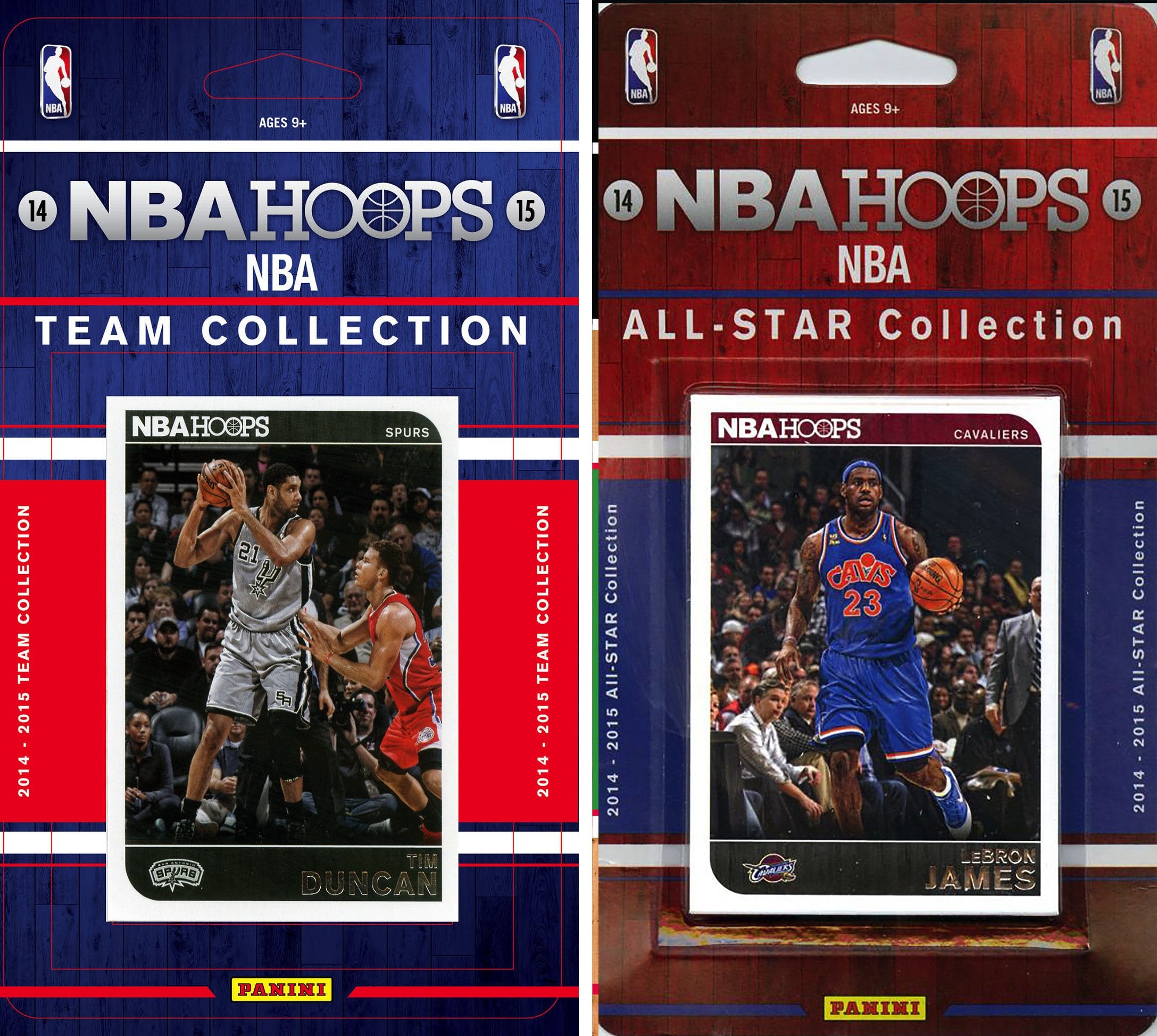 NBA San Antonio Spurs Licensed 2014-15 Hoops Team Set Plus 2014-15 Hoops All-Star Set