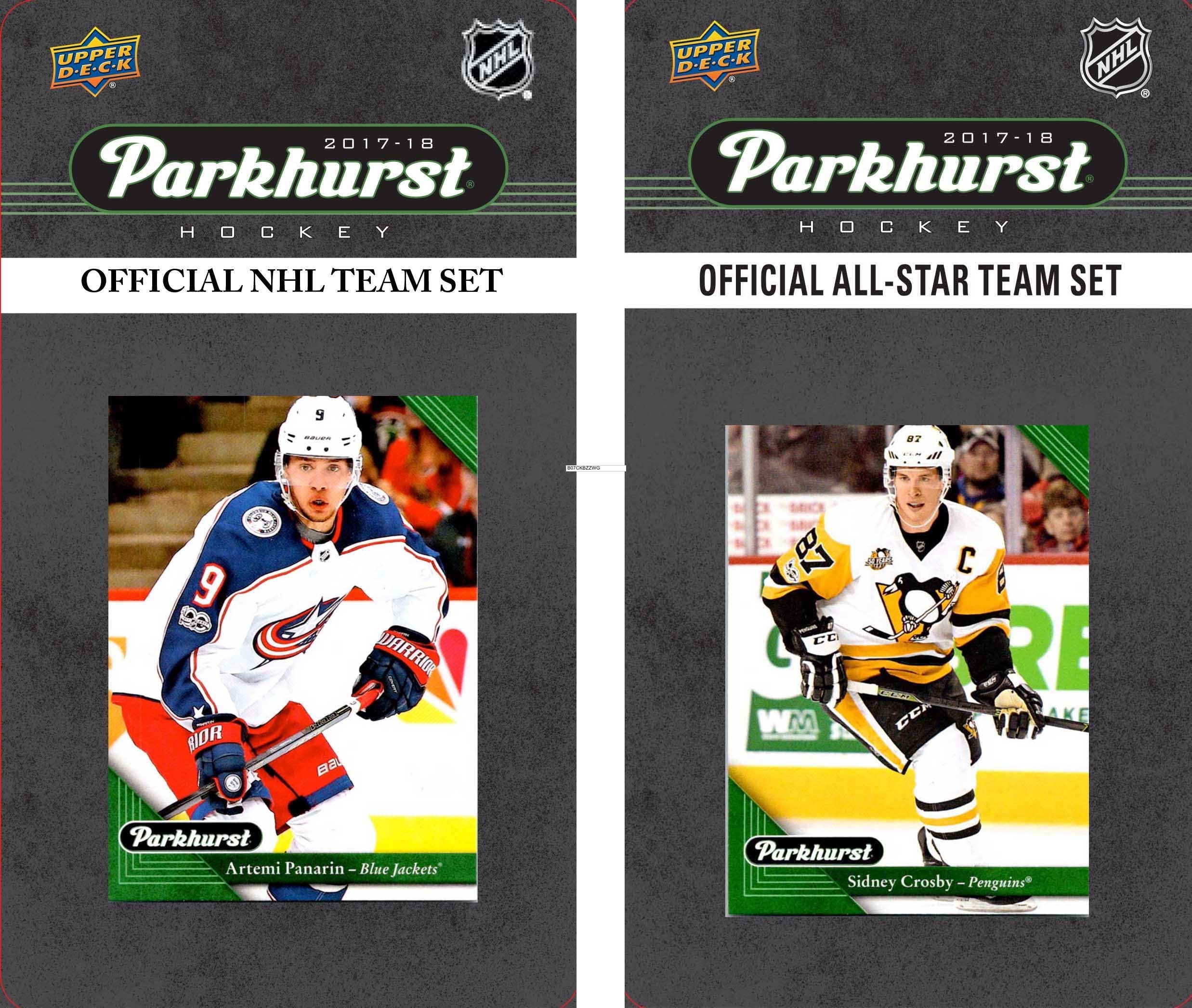 NHL Columbus Blue Jackets 2017 Parkhurst Team Set and an all-star set