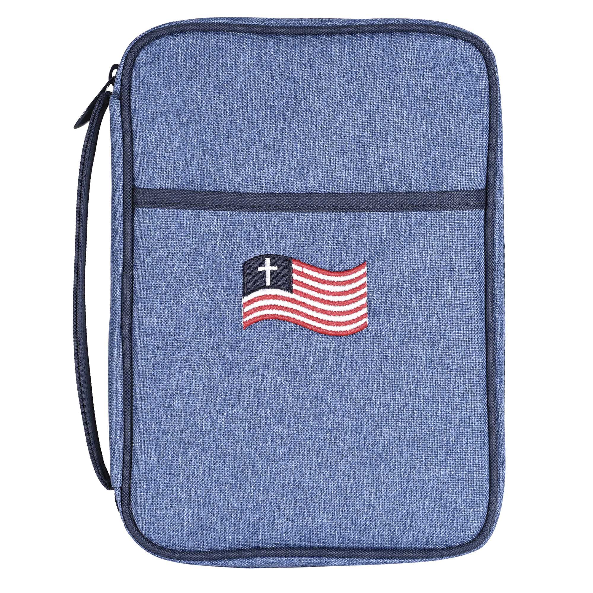 Bible Cover Denim Flag