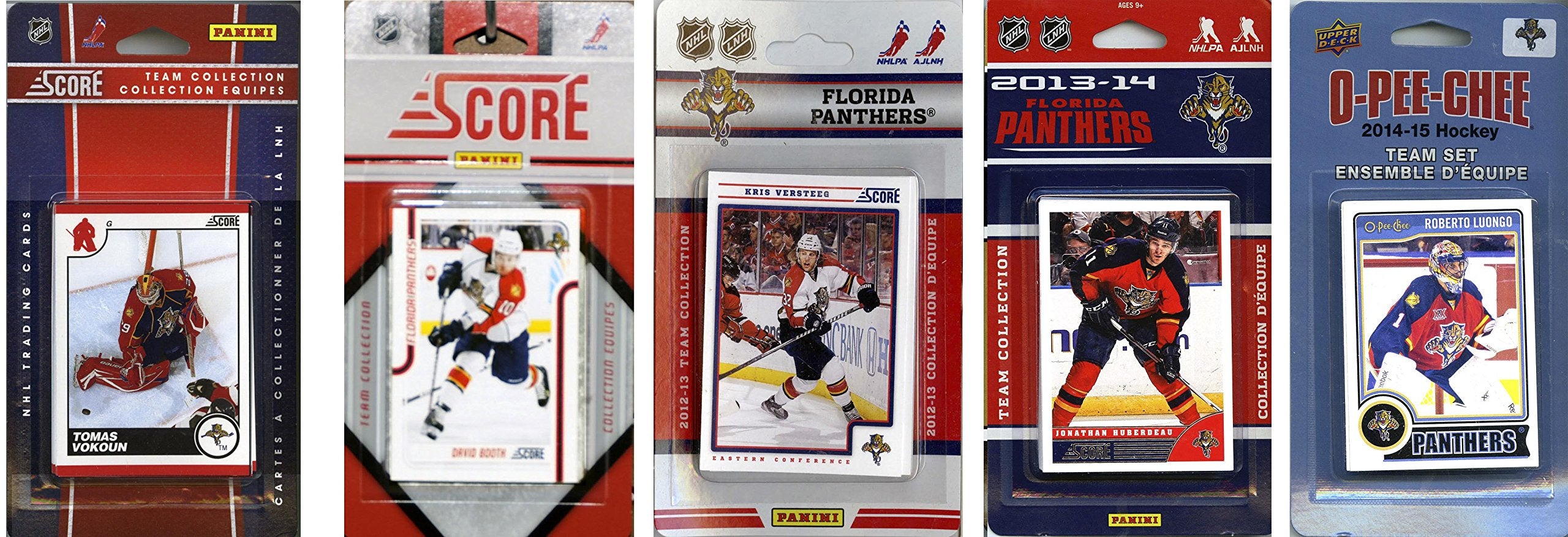 NHL Florida Panthers 5 Different Licensed Trading Card Team Sets