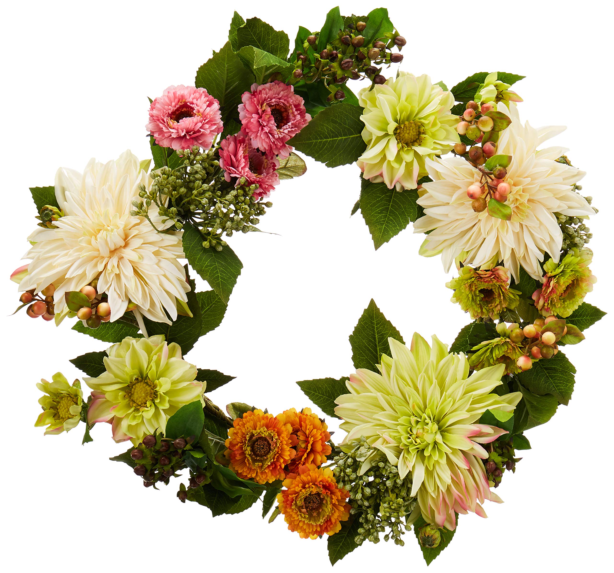 22 Dahlia Mum Wreath