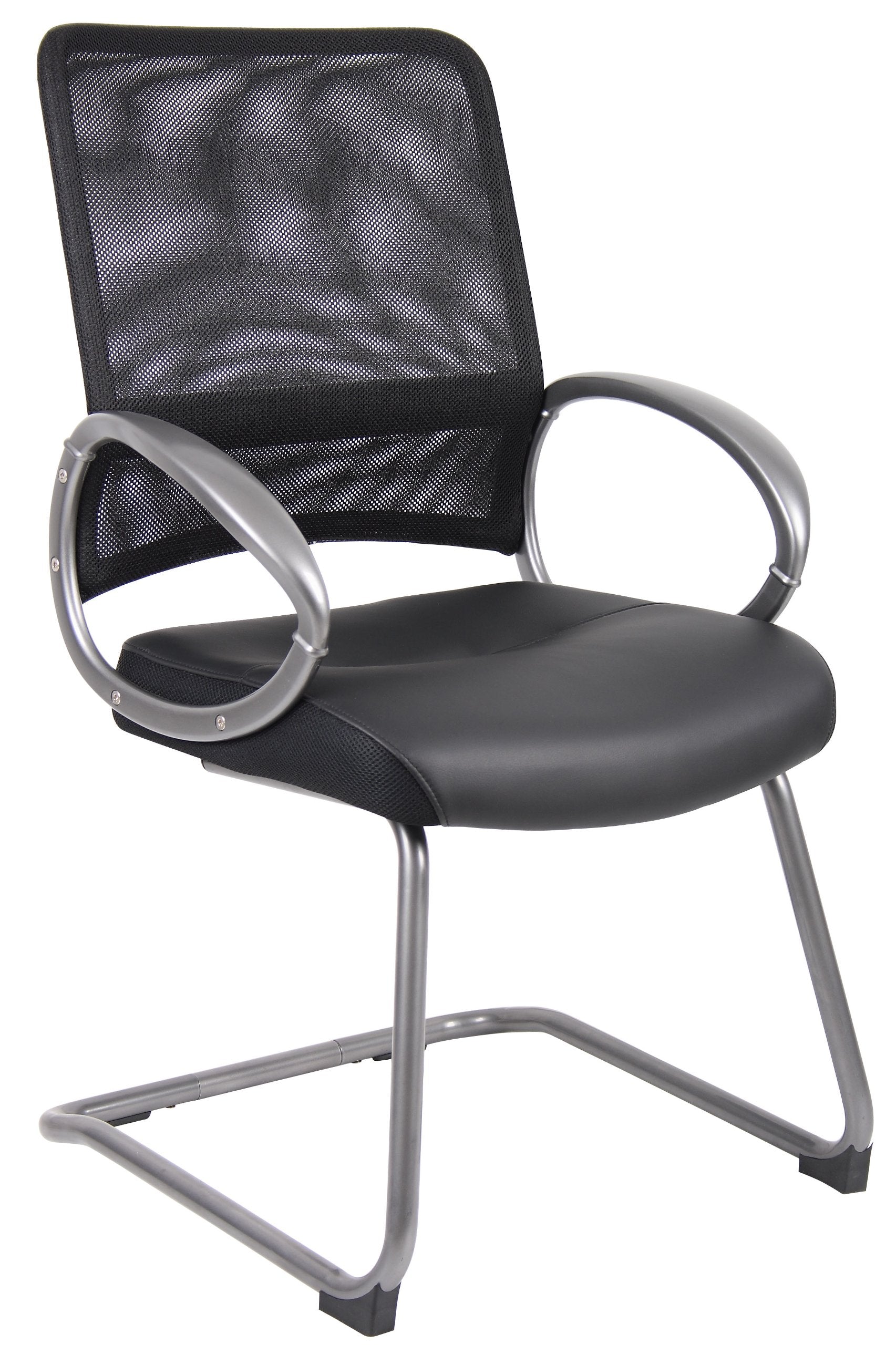 Boss Mesh Back W/ Pewter Finish Guest Chair
