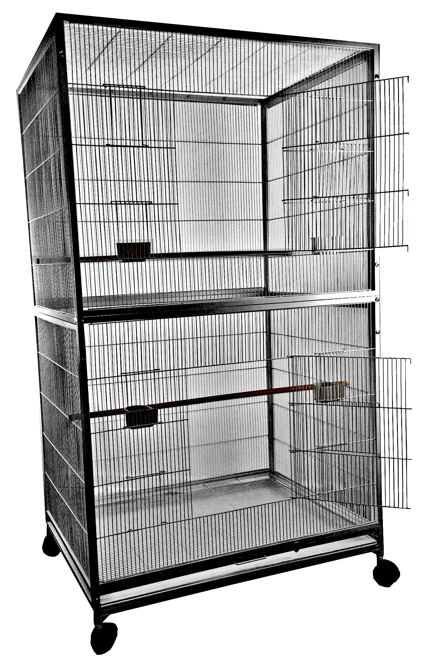 40x30″ Extra Large Flight Cage 4030FL Black″