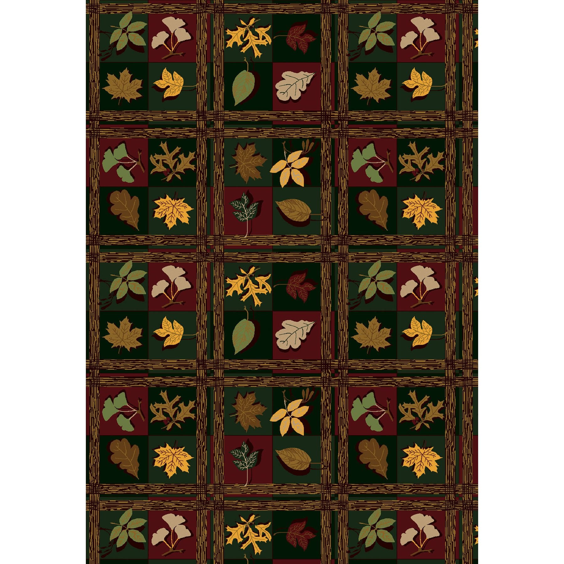 Joy Carpets Kaleidoscope Woodland Trail 109 x 132??Indoor Area Rug in Color Multi