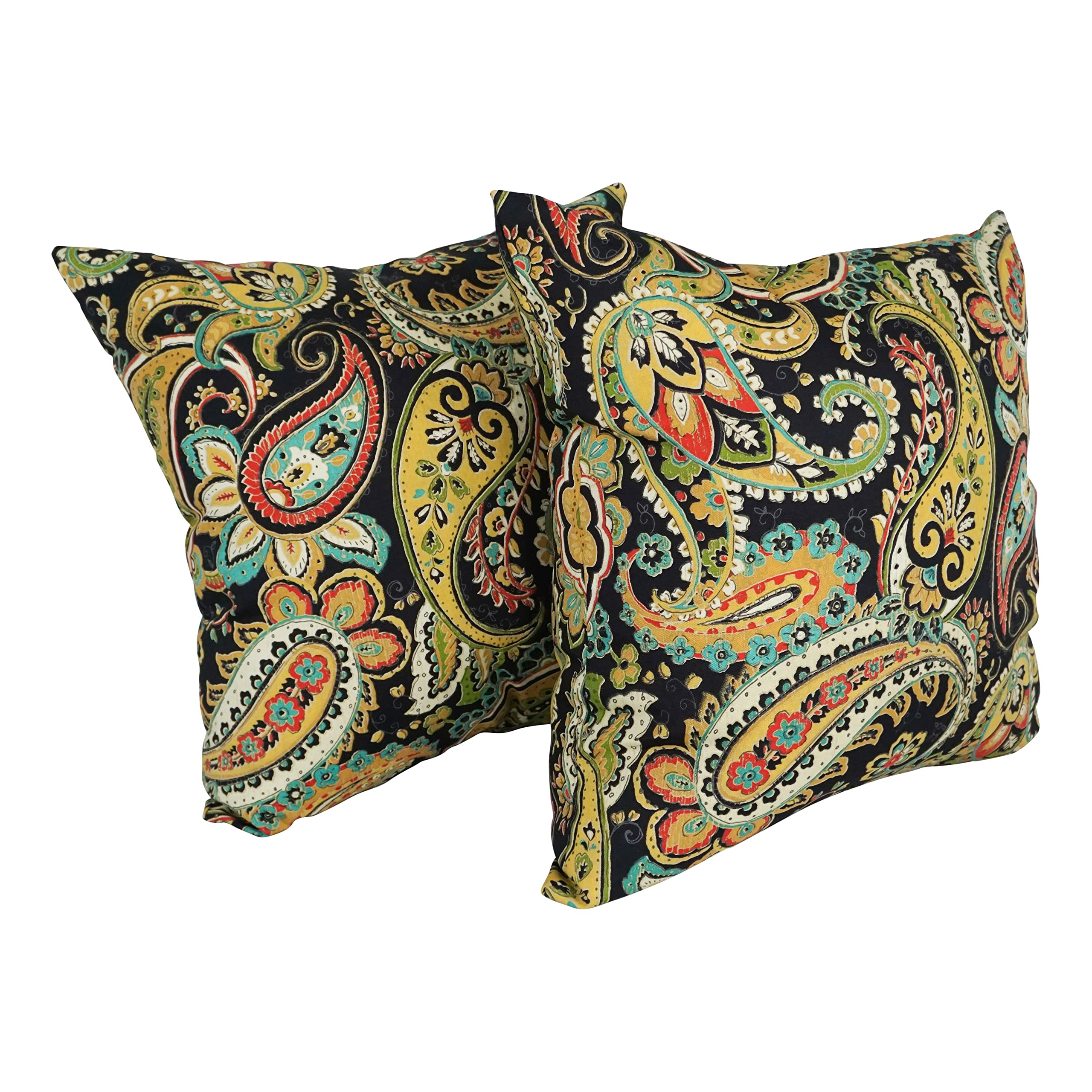Outdoor Patterned Spun Polyester 25-inch Jumbo Throw Pillows (Set of 2)