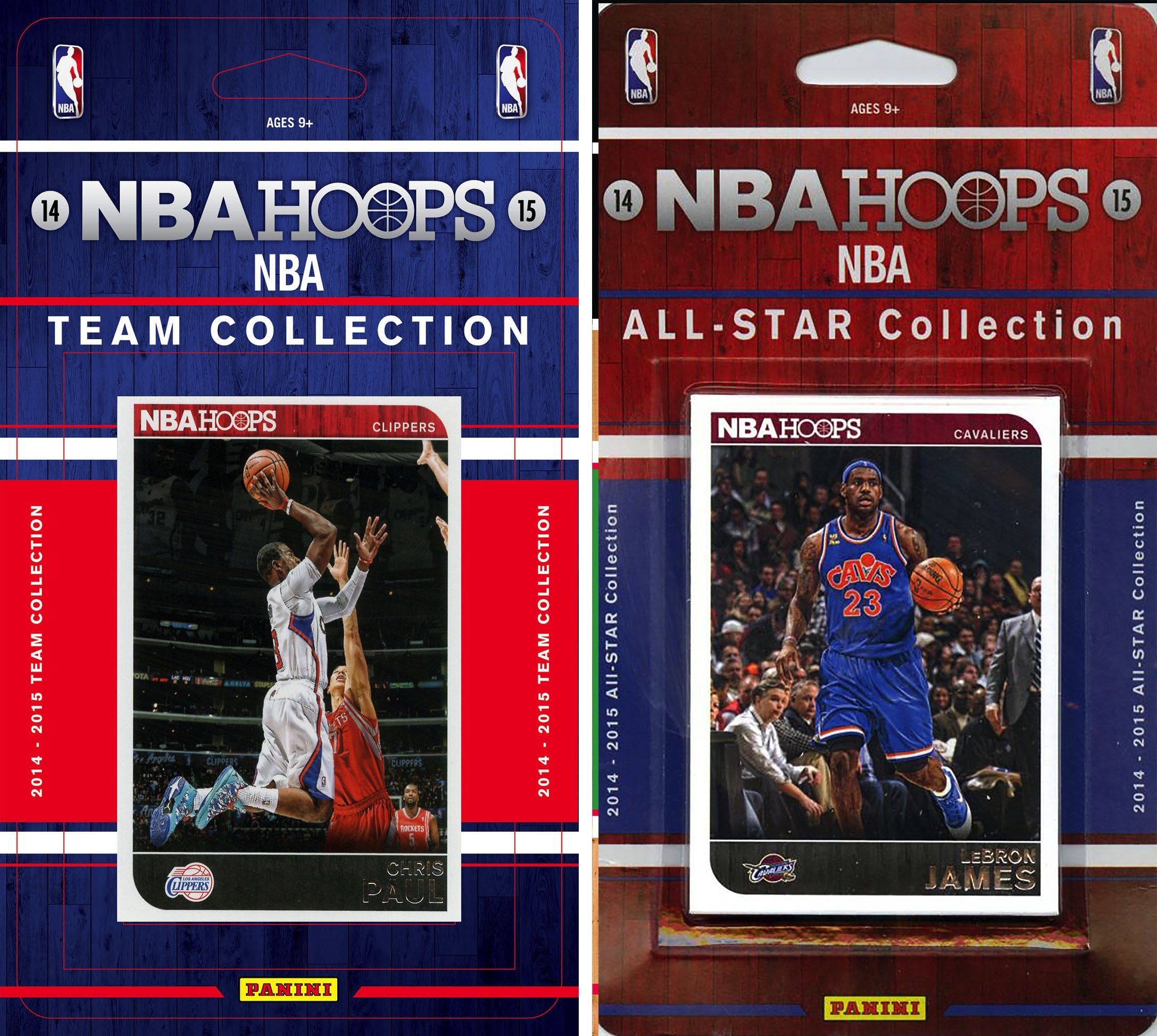 NBA Los Angeles Clippers Licensed 2014-15 Hoops Team Set Plus 2014-15 Hoops All-Star Set