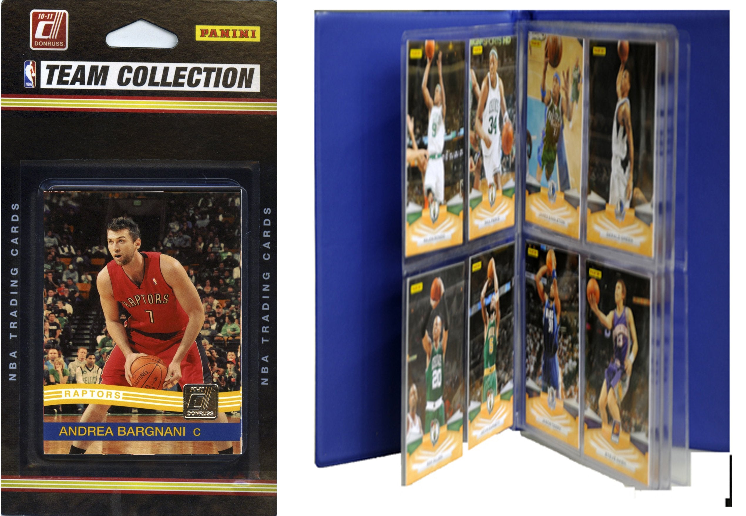 NBA Toronto Raptors Licensed 2010-11 Donruss Team Set Plus Storage Album