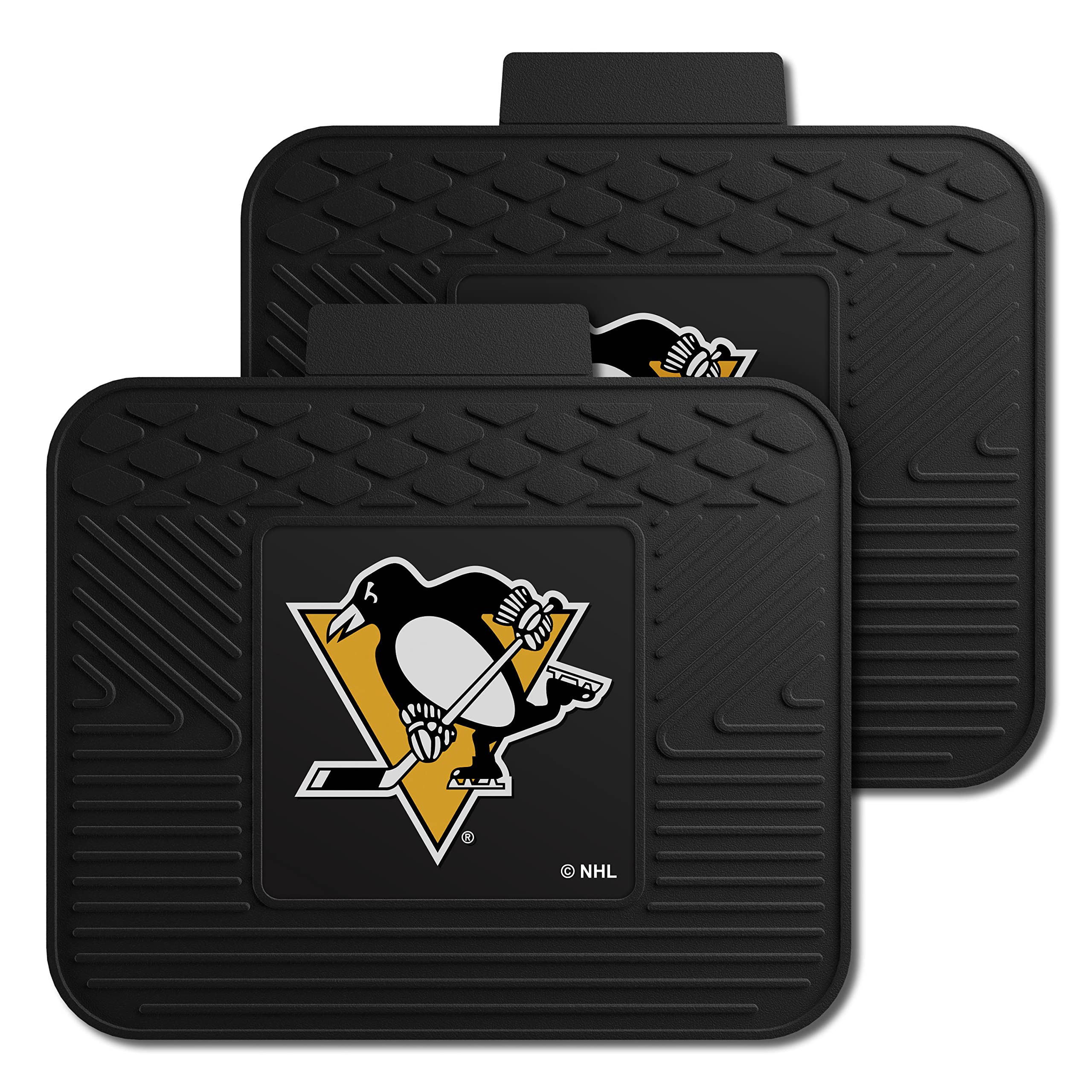 Fanmats 12401 Nhl - Pittsburgh Penguins Utility Mat - 2 Piece, 14X17
