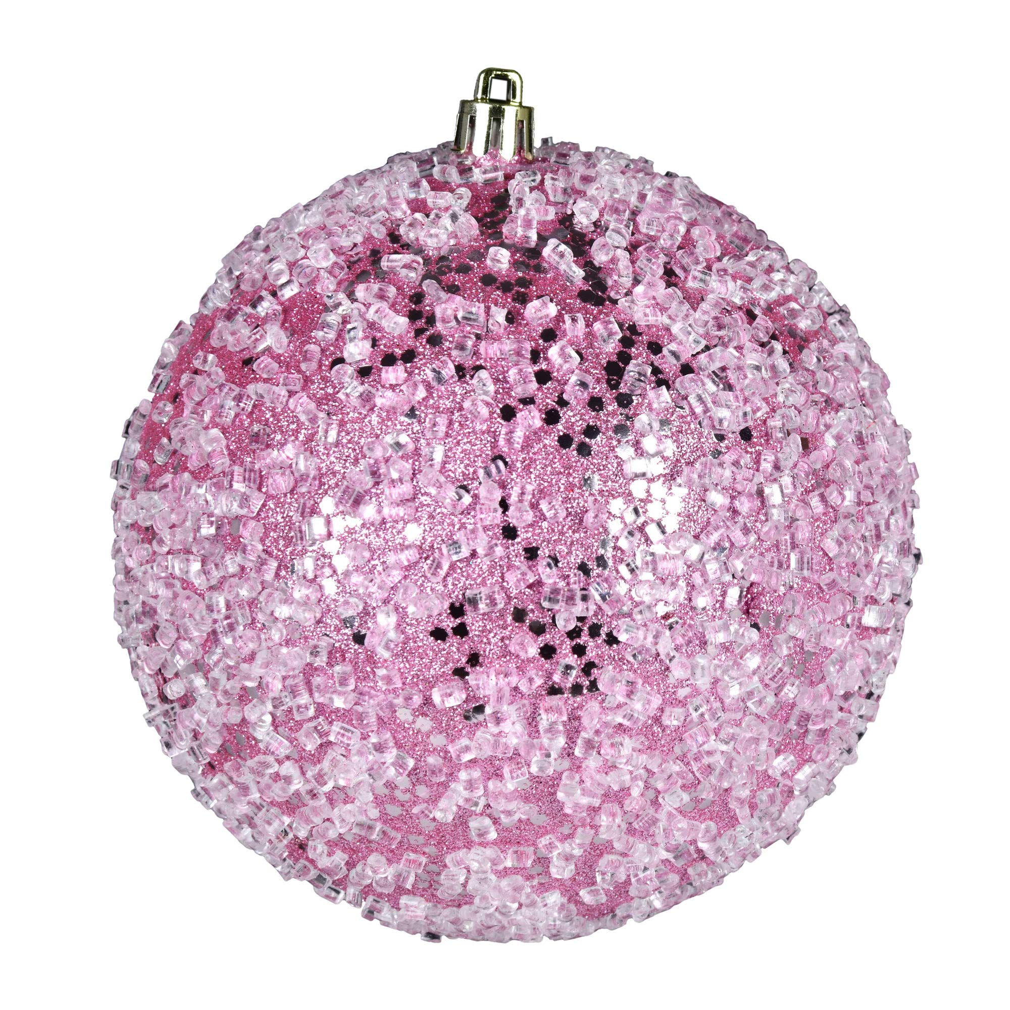 Casafoyer 8” Pink Glitter Hail Ball - (Pack Of 2)