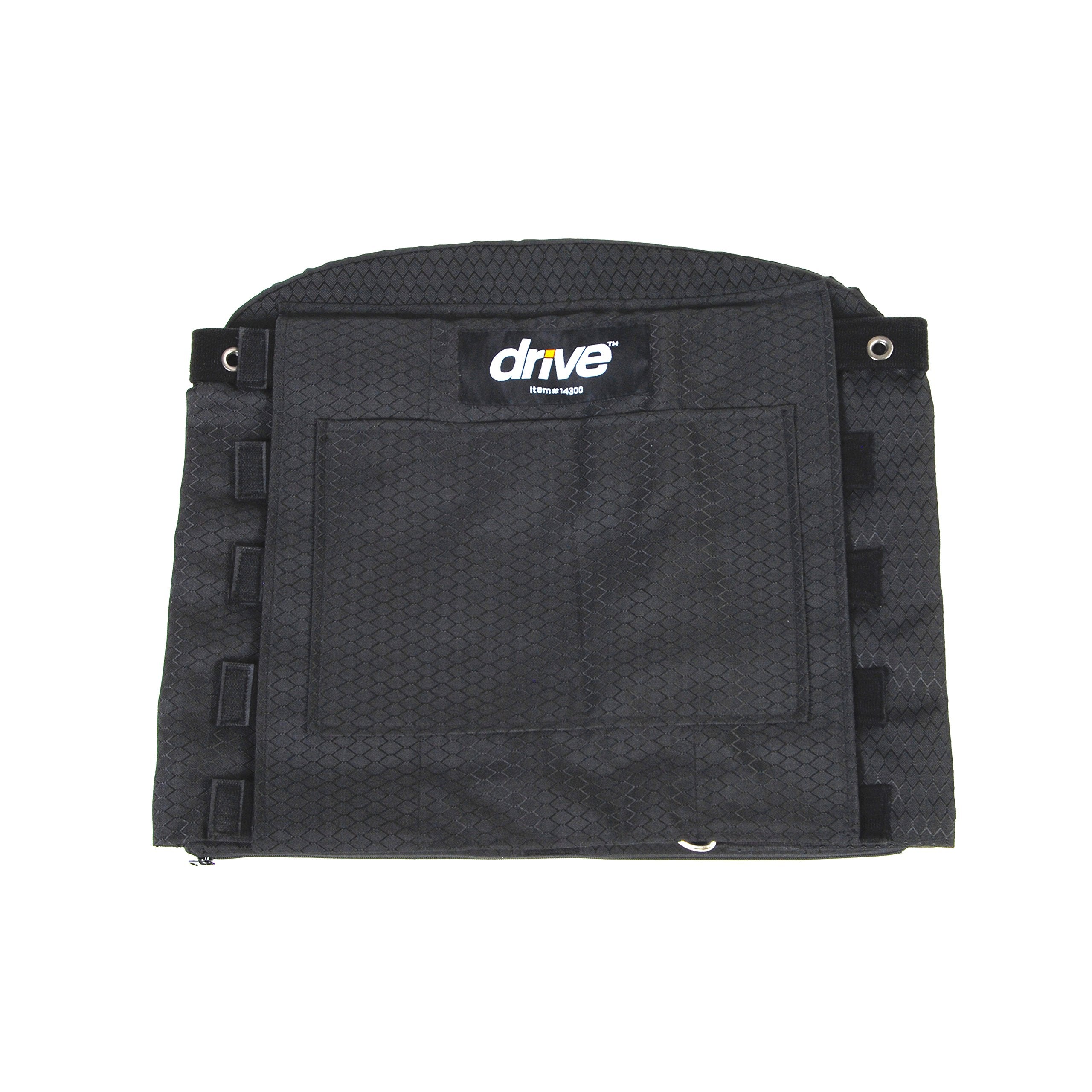 Drive Medical 14300 Adjustable Tension Back Cushions, Black