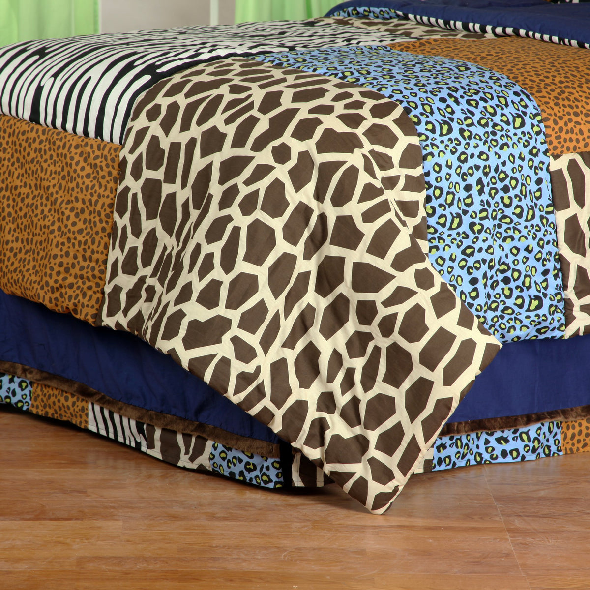 One Grace Place Jazzie Jungle Boy Full Bed Skirt